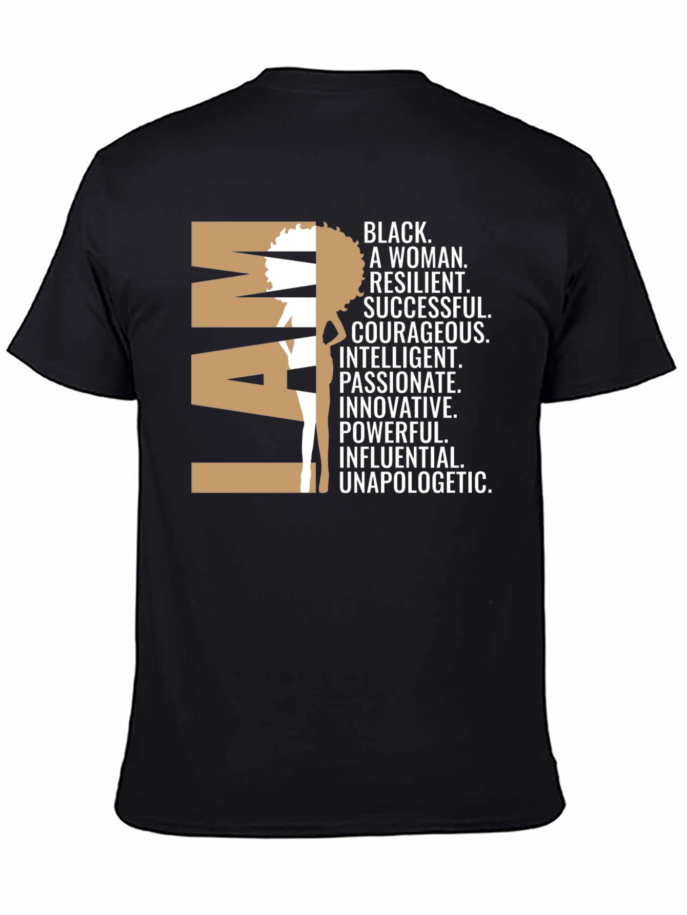 Camiseta I AM Black Woman - Empoderamiento Femenino