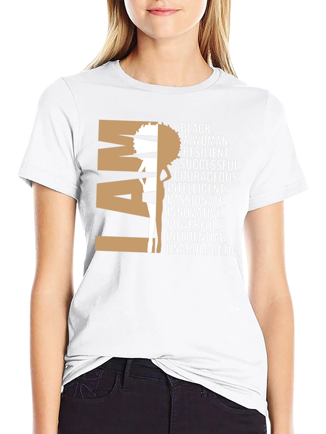 Camiseta I AM Black Woman - Empoderamiento Femenino