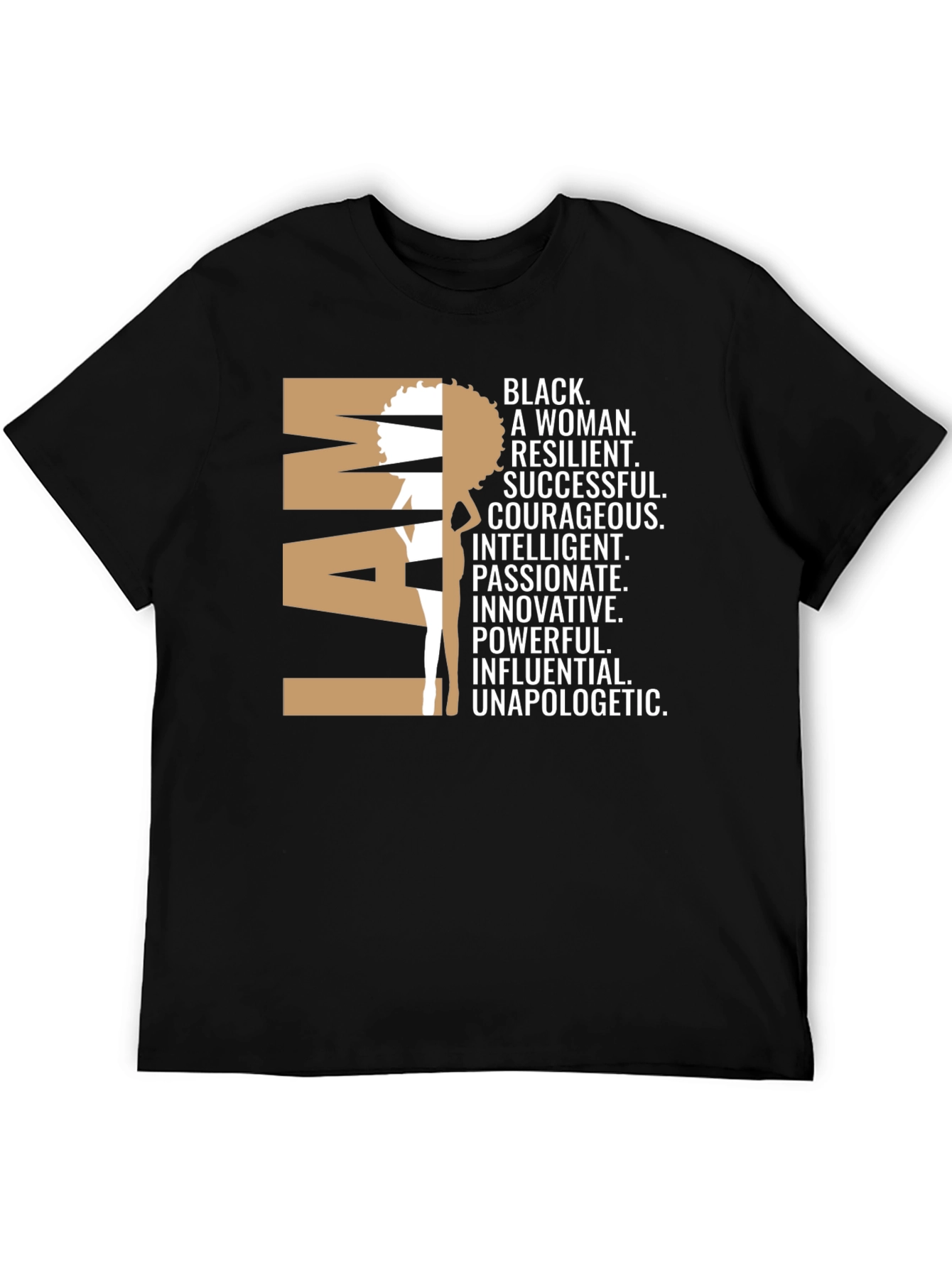 Camiseta I AM Black Woman - Empoderamiento Femenino