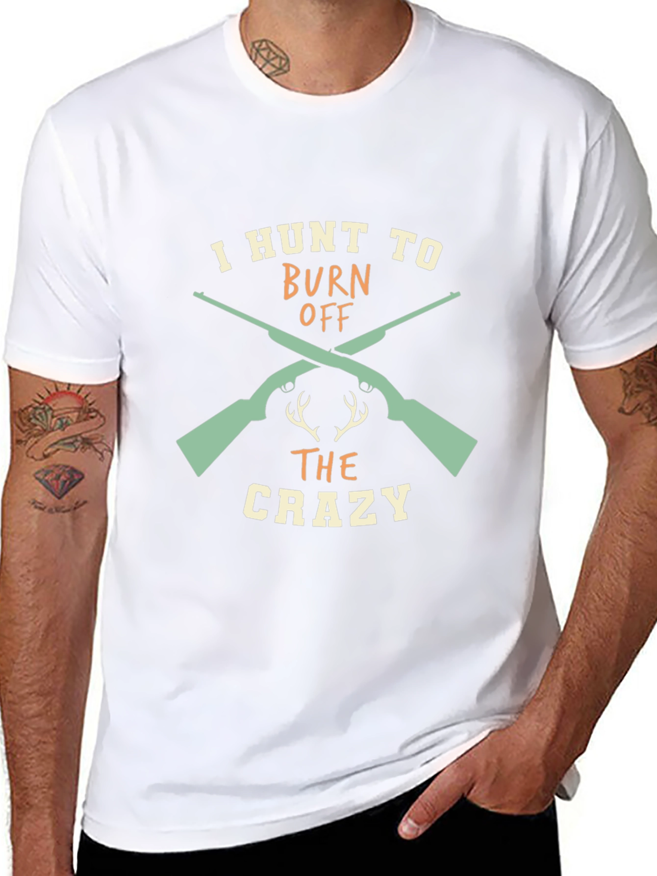 Camiseta Negra I Hunt to Burn Off The Crazy