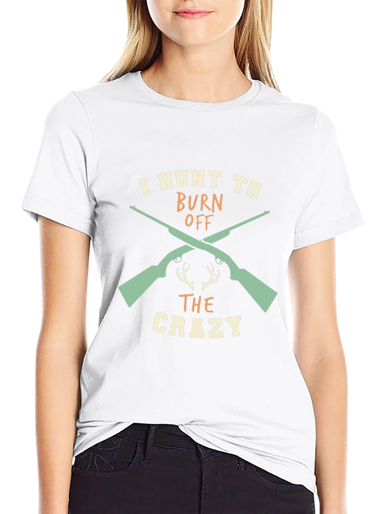 Camiseta Negra I Hunt to Burn Off The Crazy