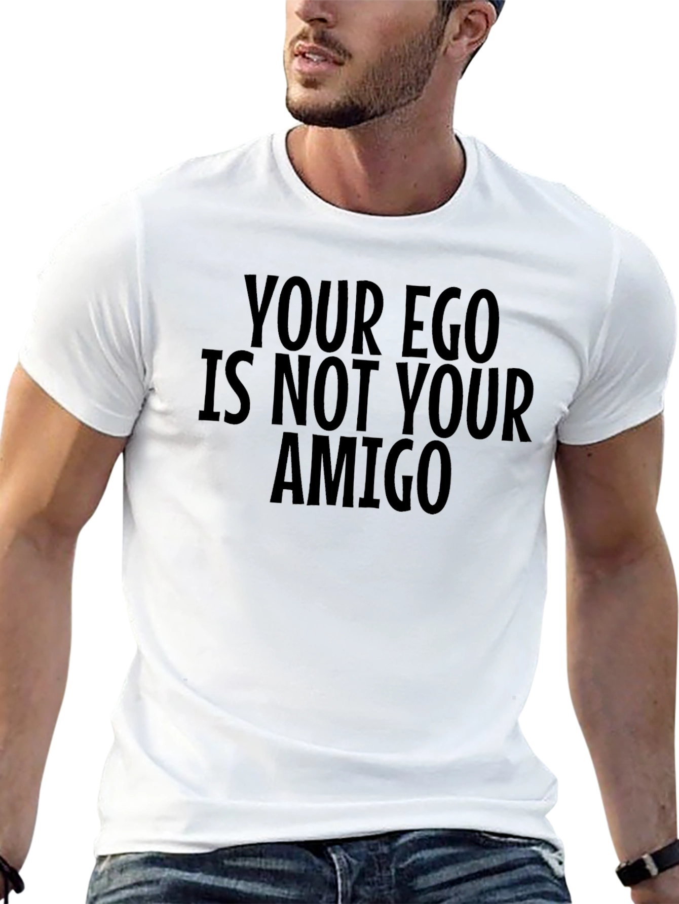 Camiseta Negra: Tu Ego No Es Tu Amigo