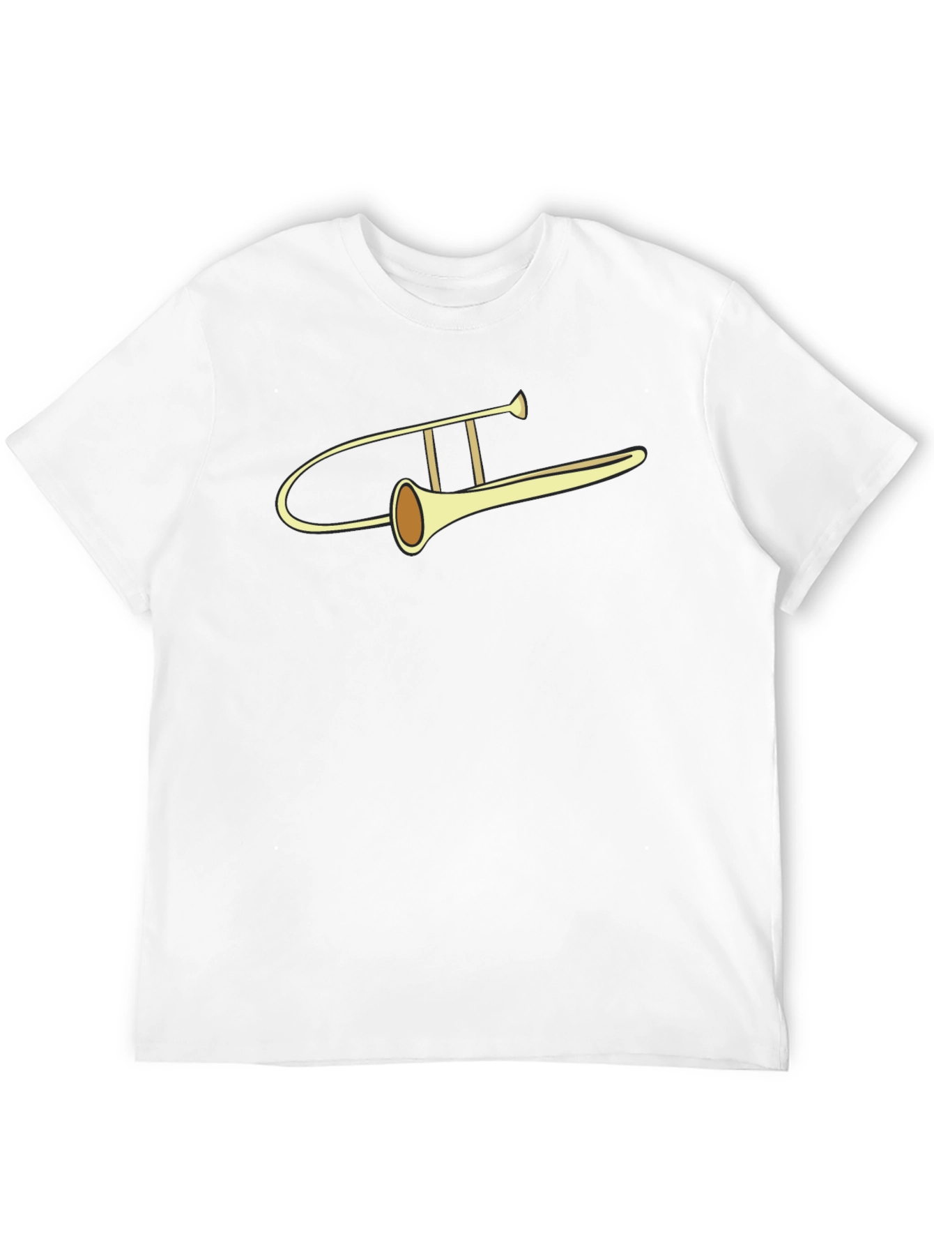 Camiseta Negra con Diseño de Trombón