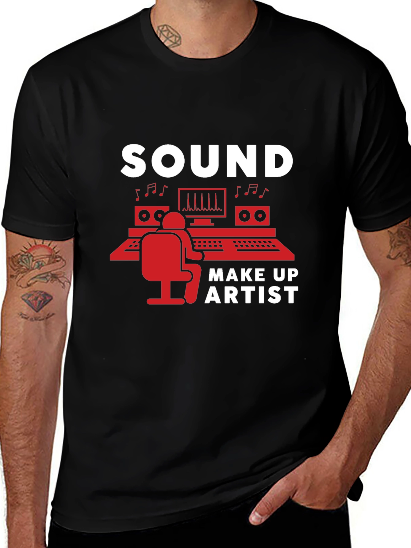 Camiseta Negra Sound Make Up Artist