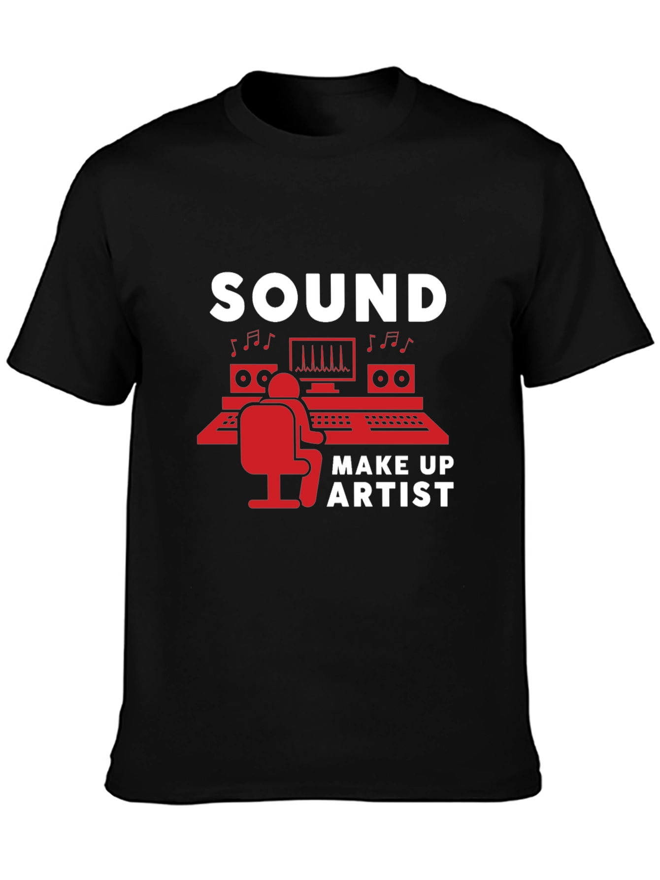 Camiseta Negra Sound Make Up Artist