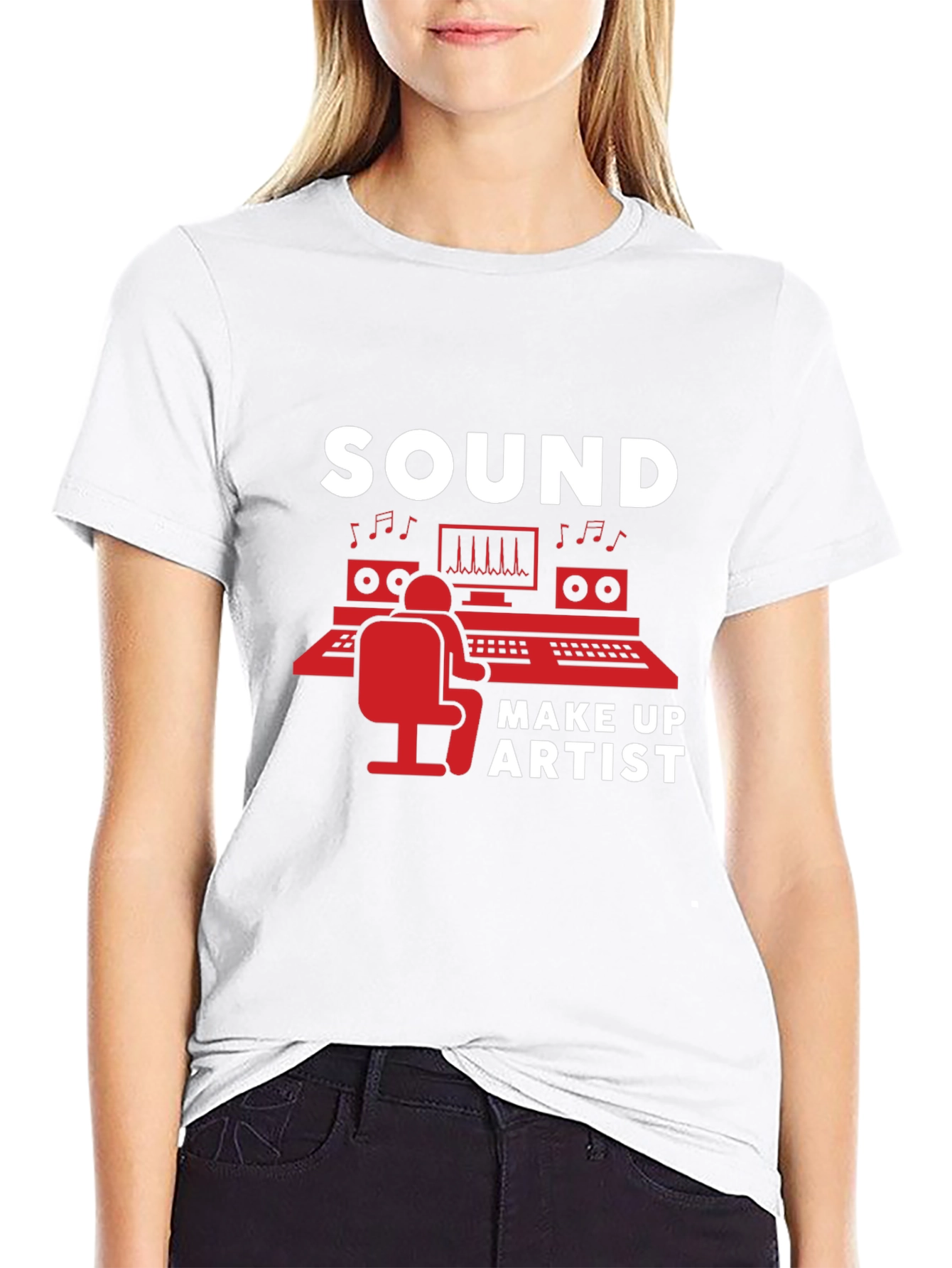 Camiseta Negra Sound Make Up Artist