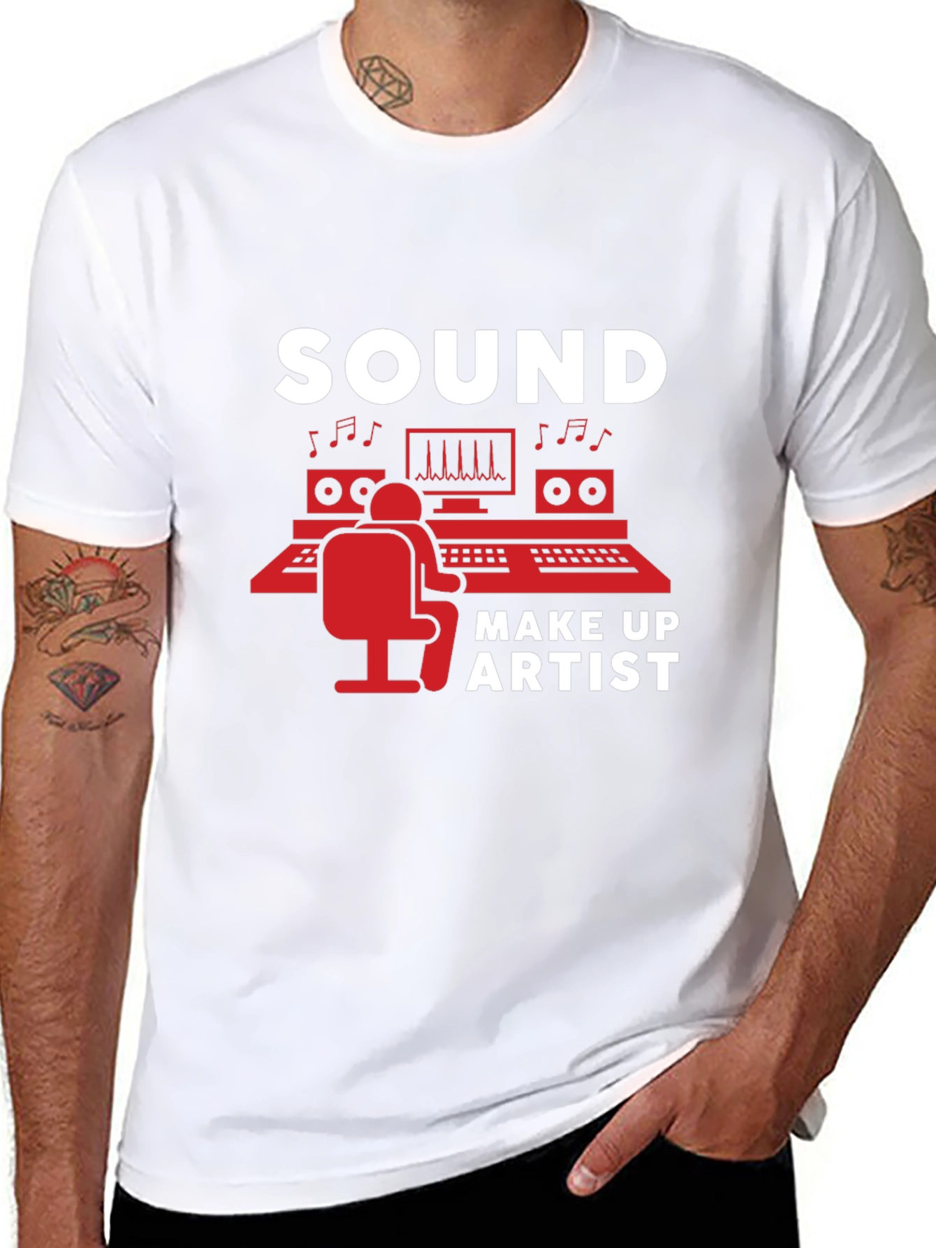Camiseta Negra Sound Make Up Artist