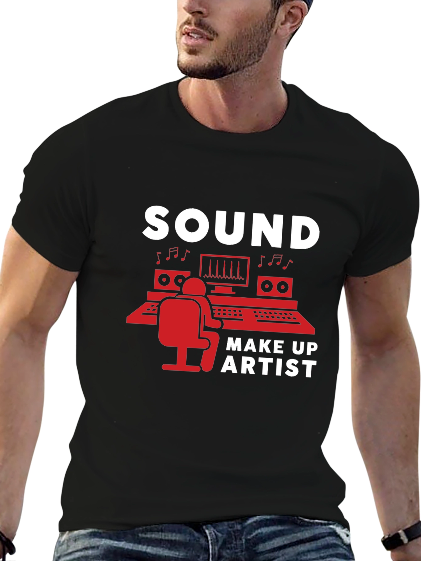 Camiseta Negra Sound Make Up Artist