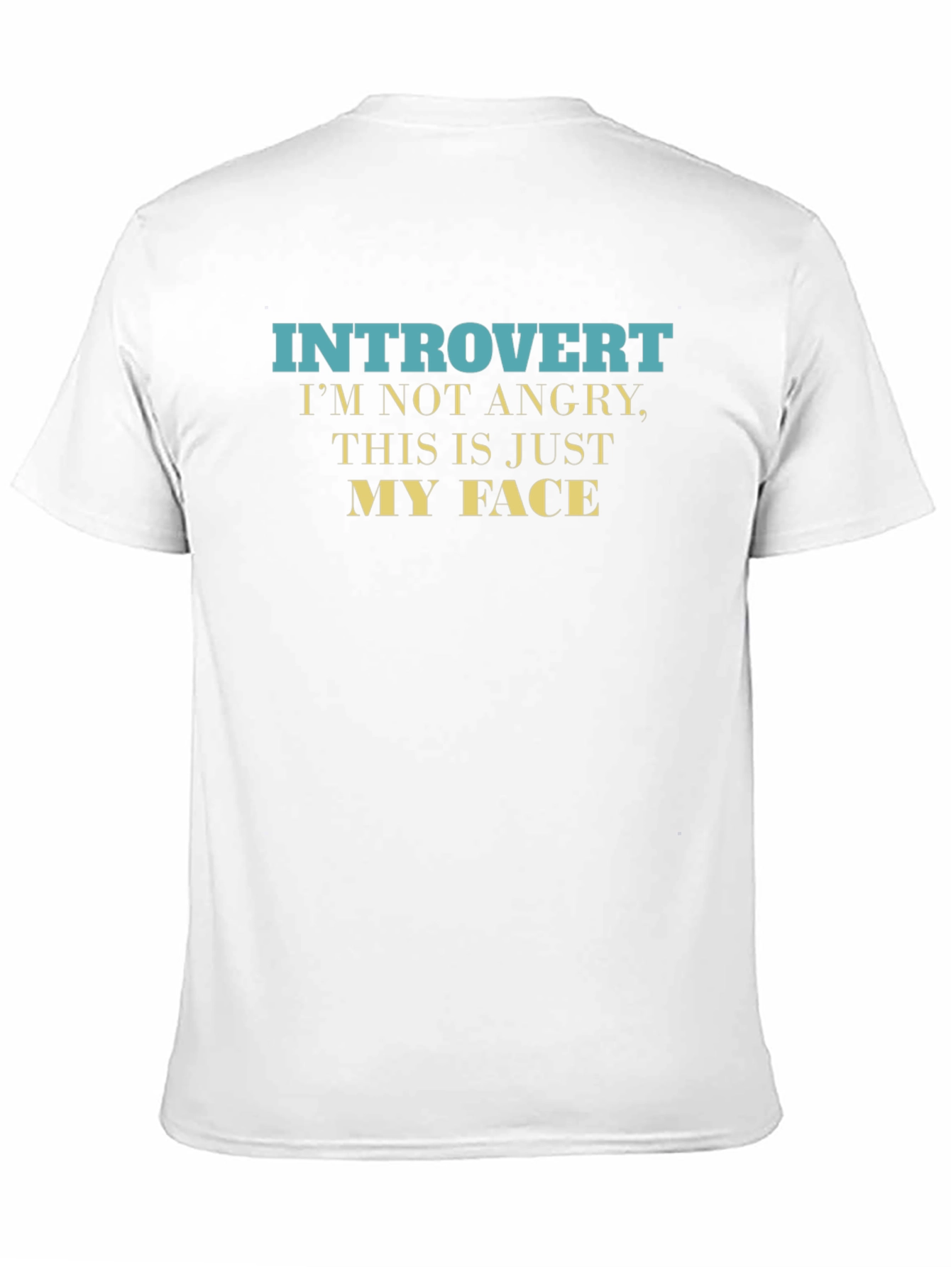 Camiseta Introvertido: No Estoy Enojado Es Mi Cara