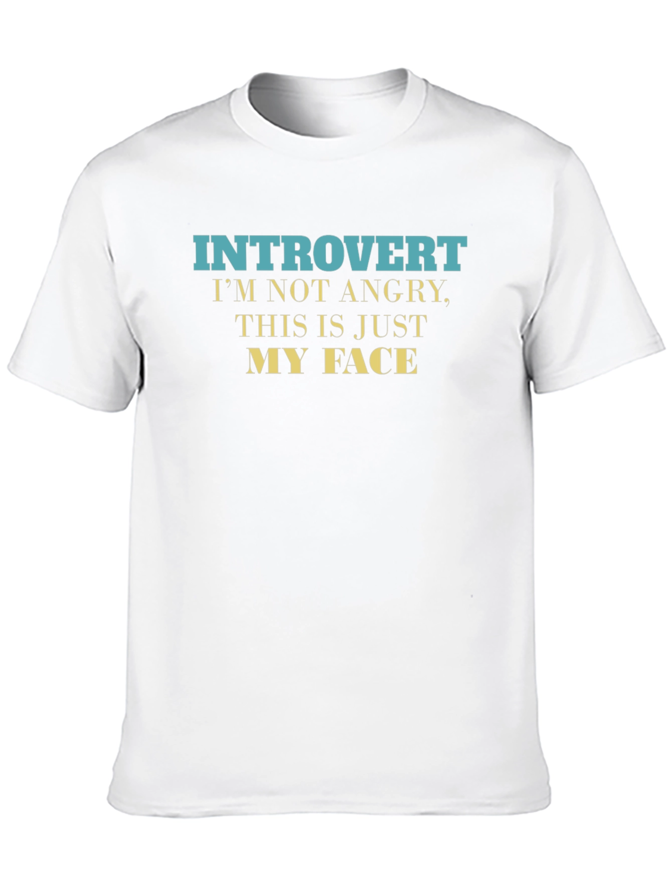 Camiseta Introvertido: No Estoy Enojado Es Mi Cara