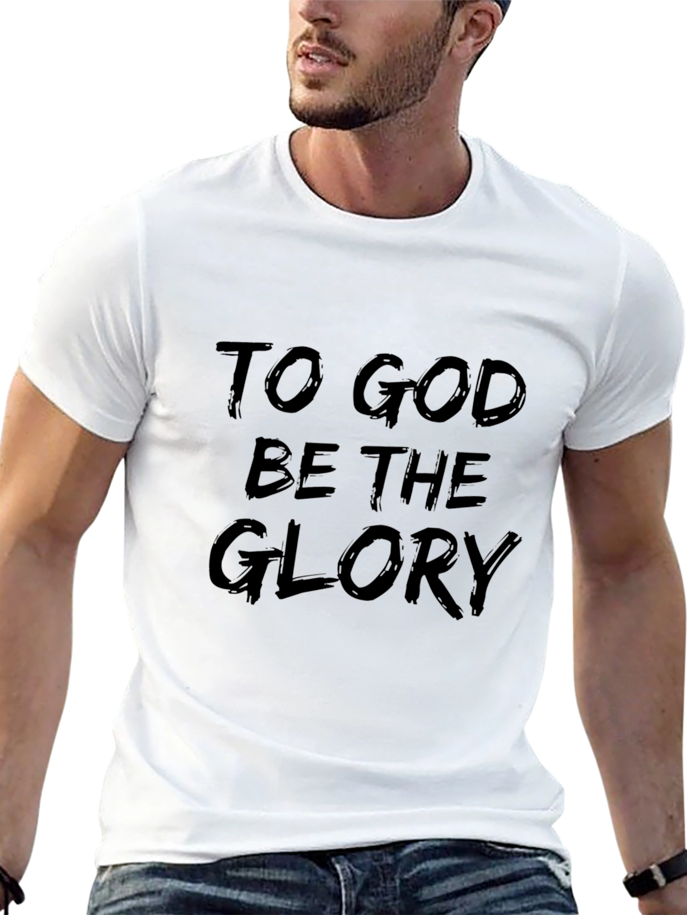 Camiseta Negra: A Dios Sea La Gloria