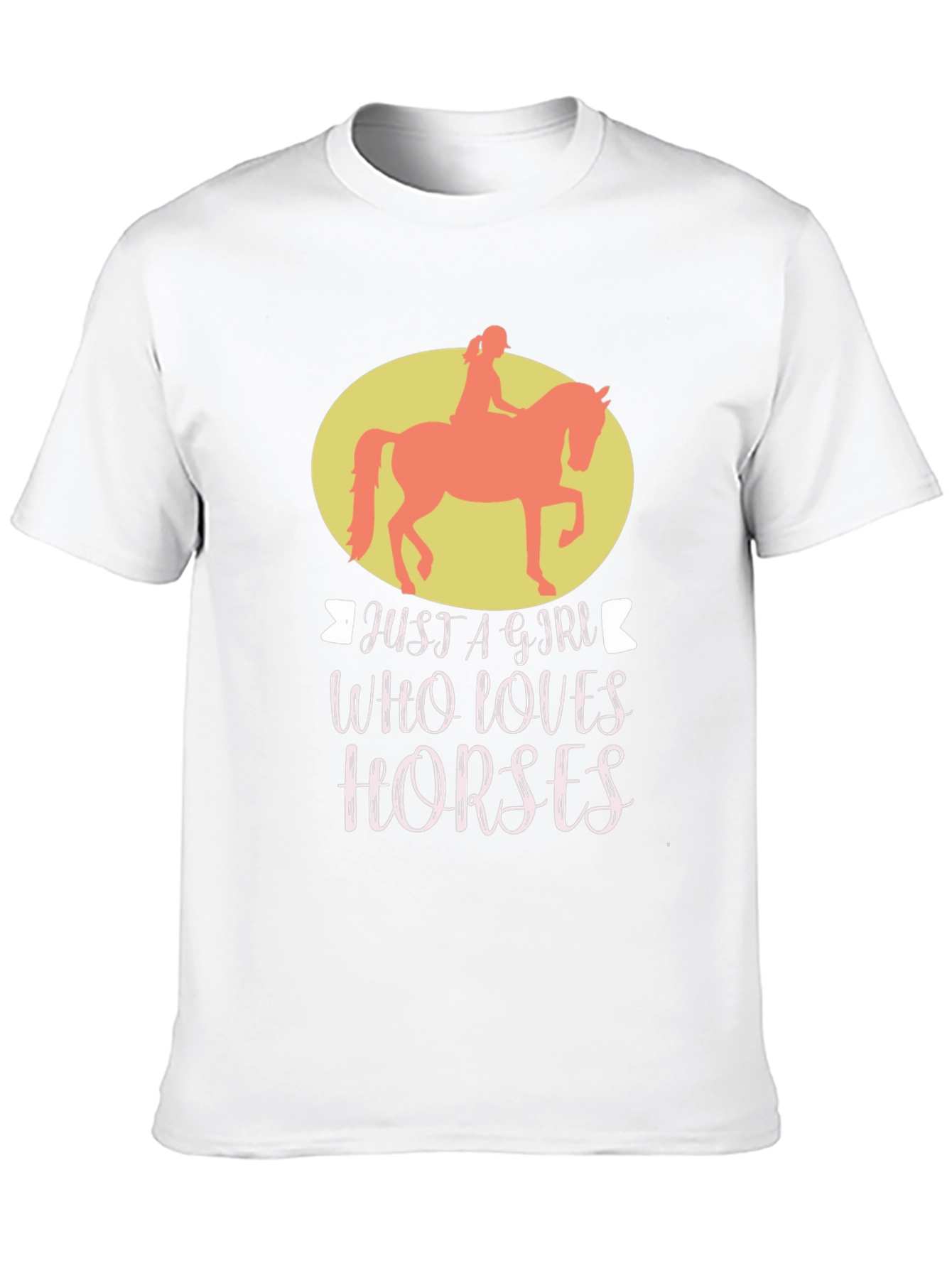 Camiseta Negra Just A Girl Who Loves Horses