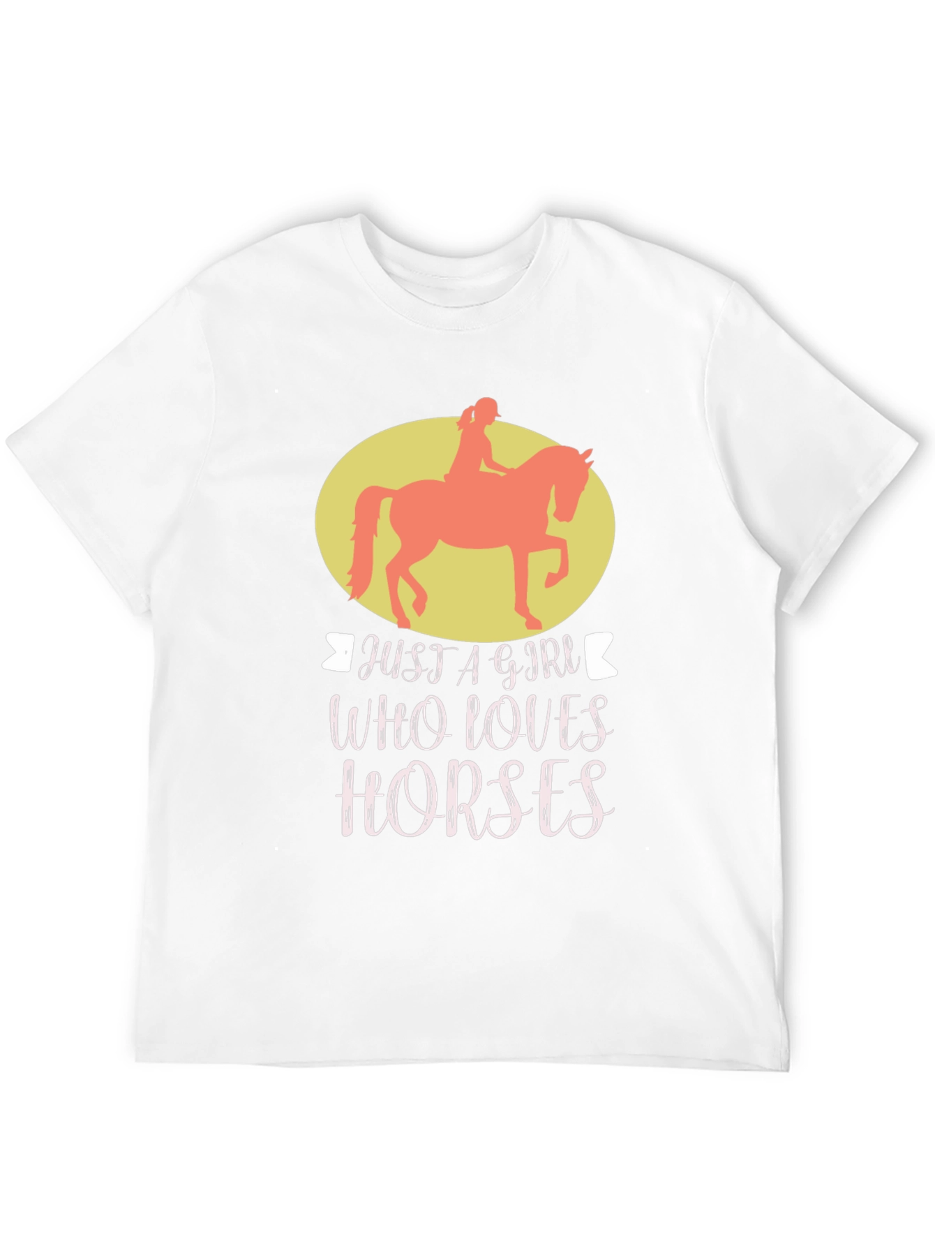 Camiseta Negra Just A Girl Who Loves Horses