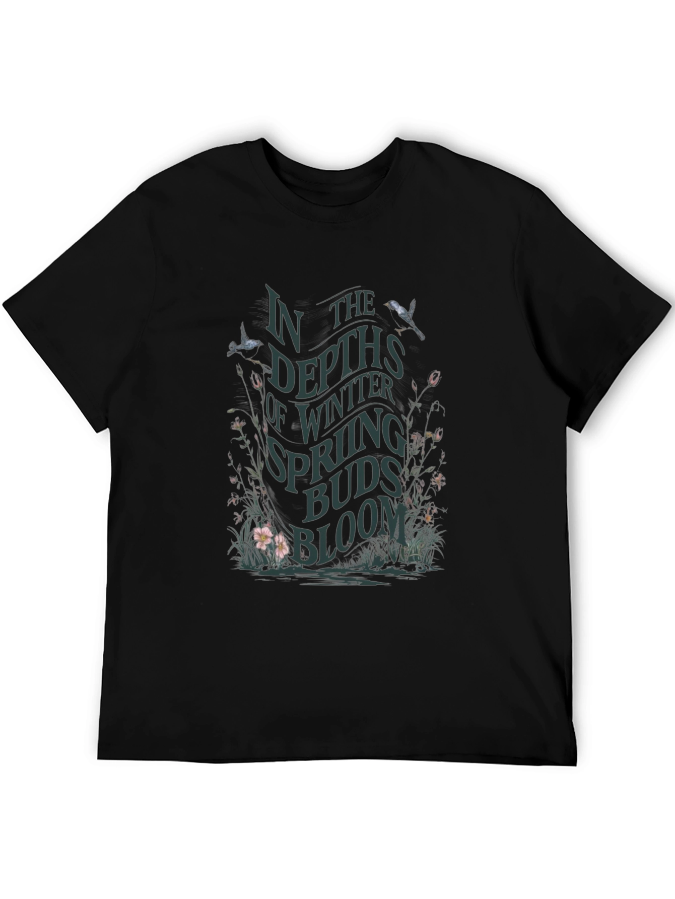 Camiseta Negra En las profundidades del invierno