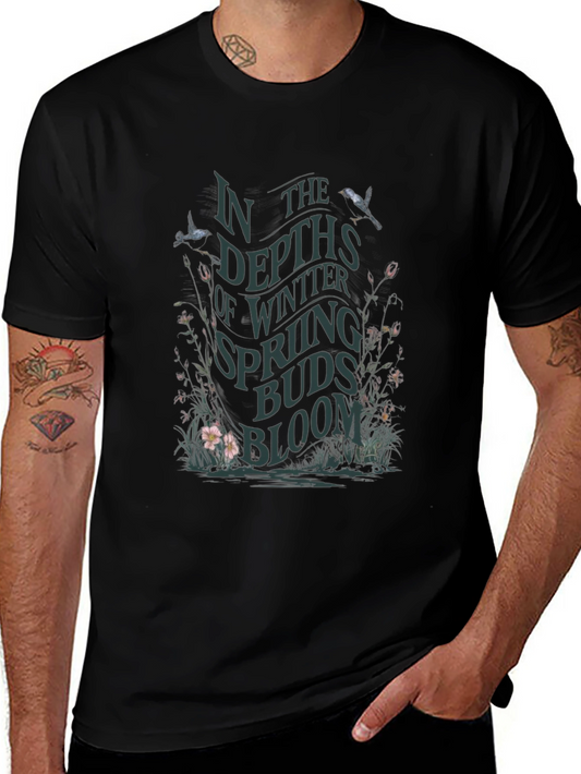 Camiseta Negra En las profundidades del invierno