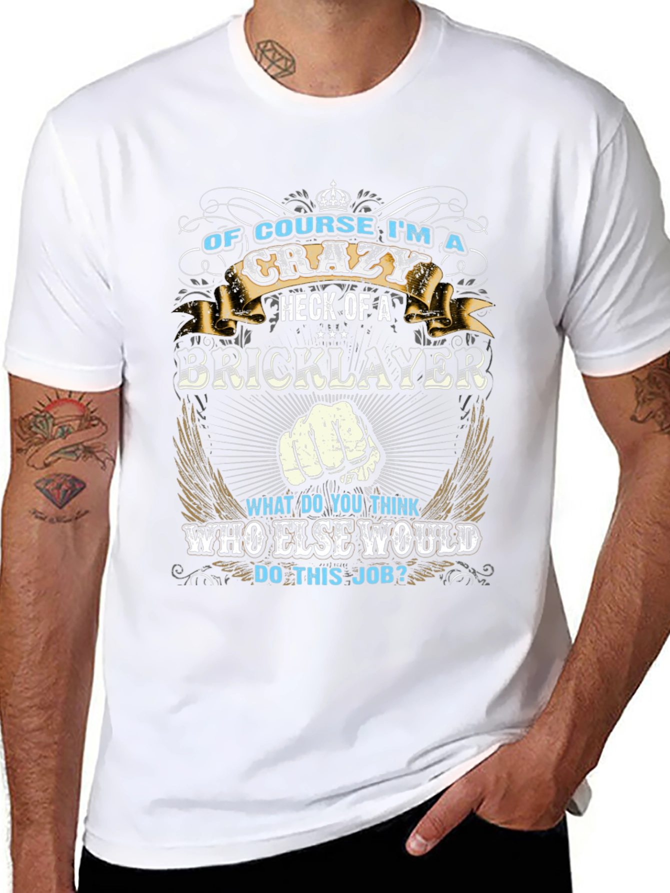 Camiseta Negra: Soy un Ladrillero Loco