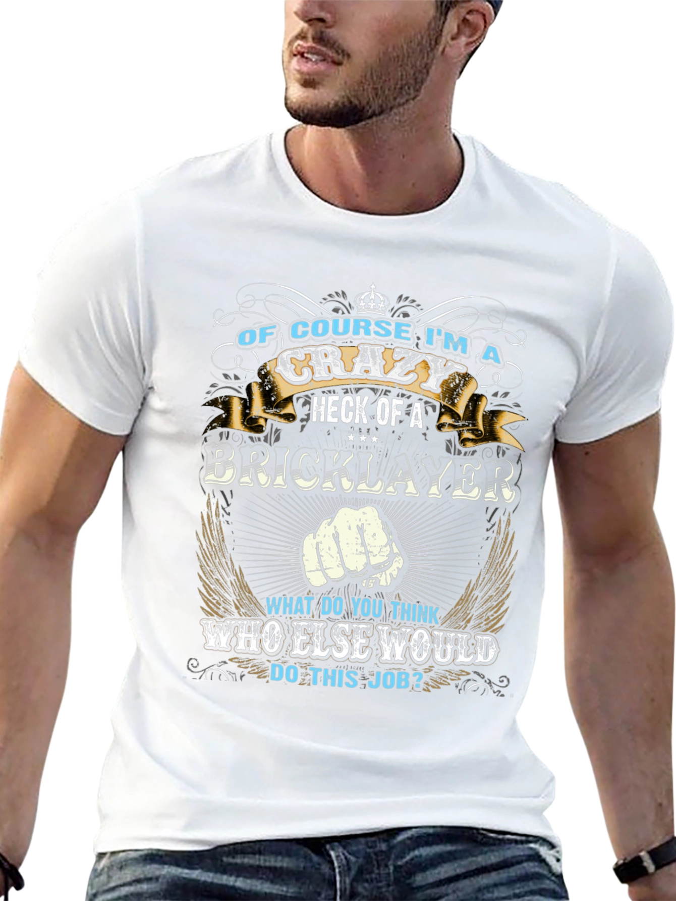 Camiseta Negra: Soy un Ladrillero Loco