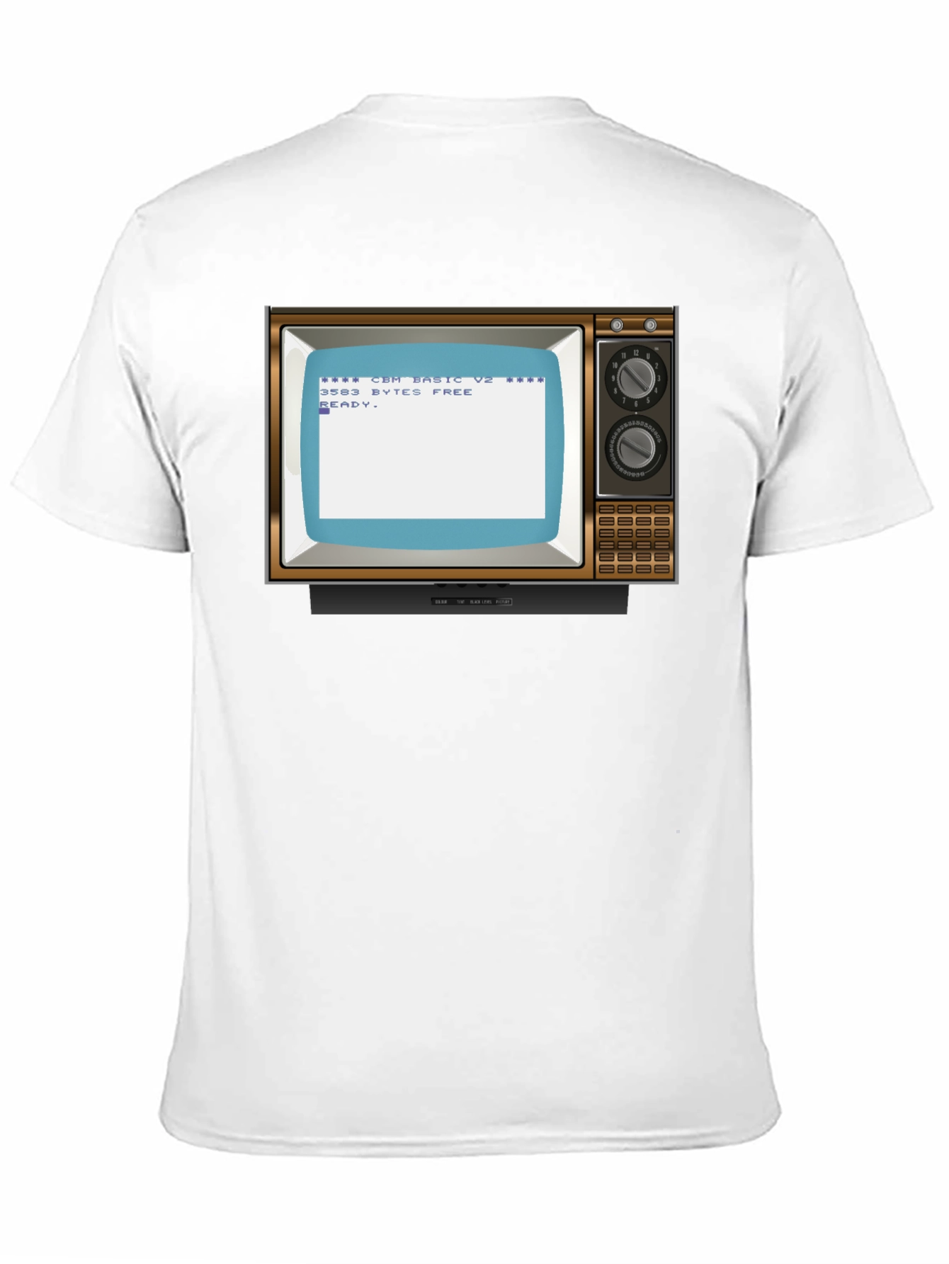 Camiseta Negra Retro TV Commodore