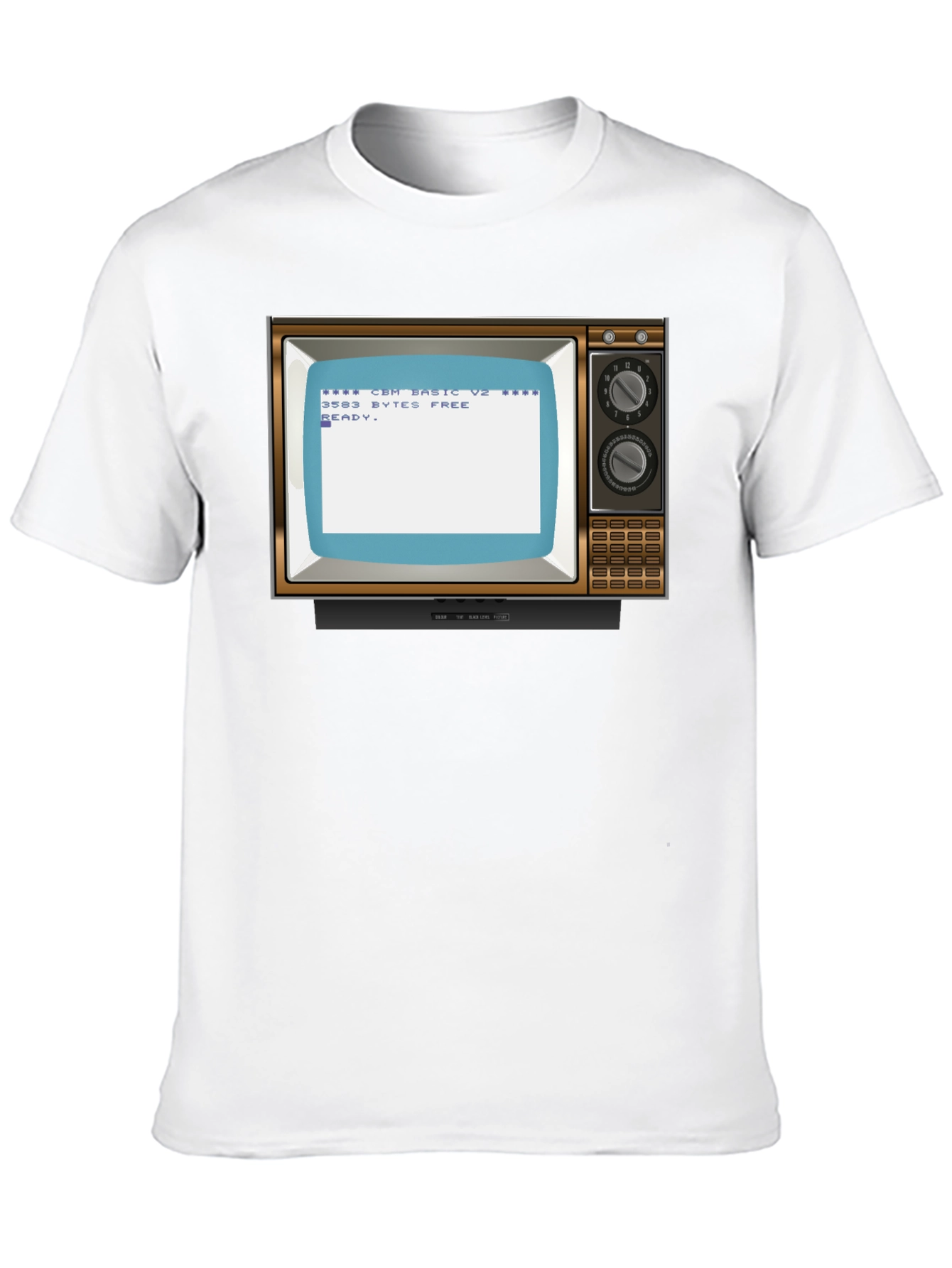 Camiseta Negra Retro TV Commodore
