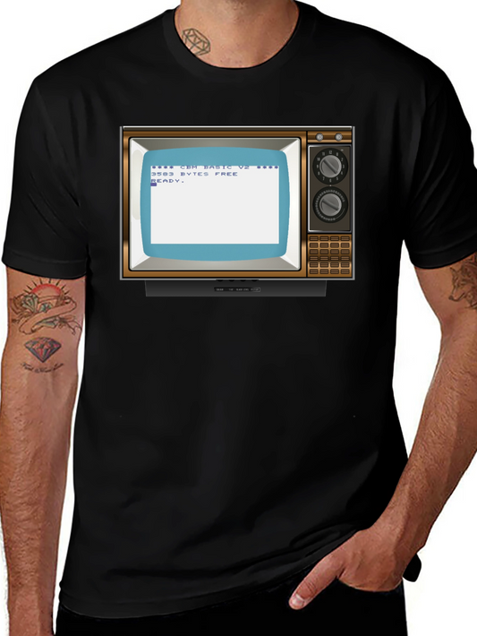 Camiseta Negra Retro TV Commodore