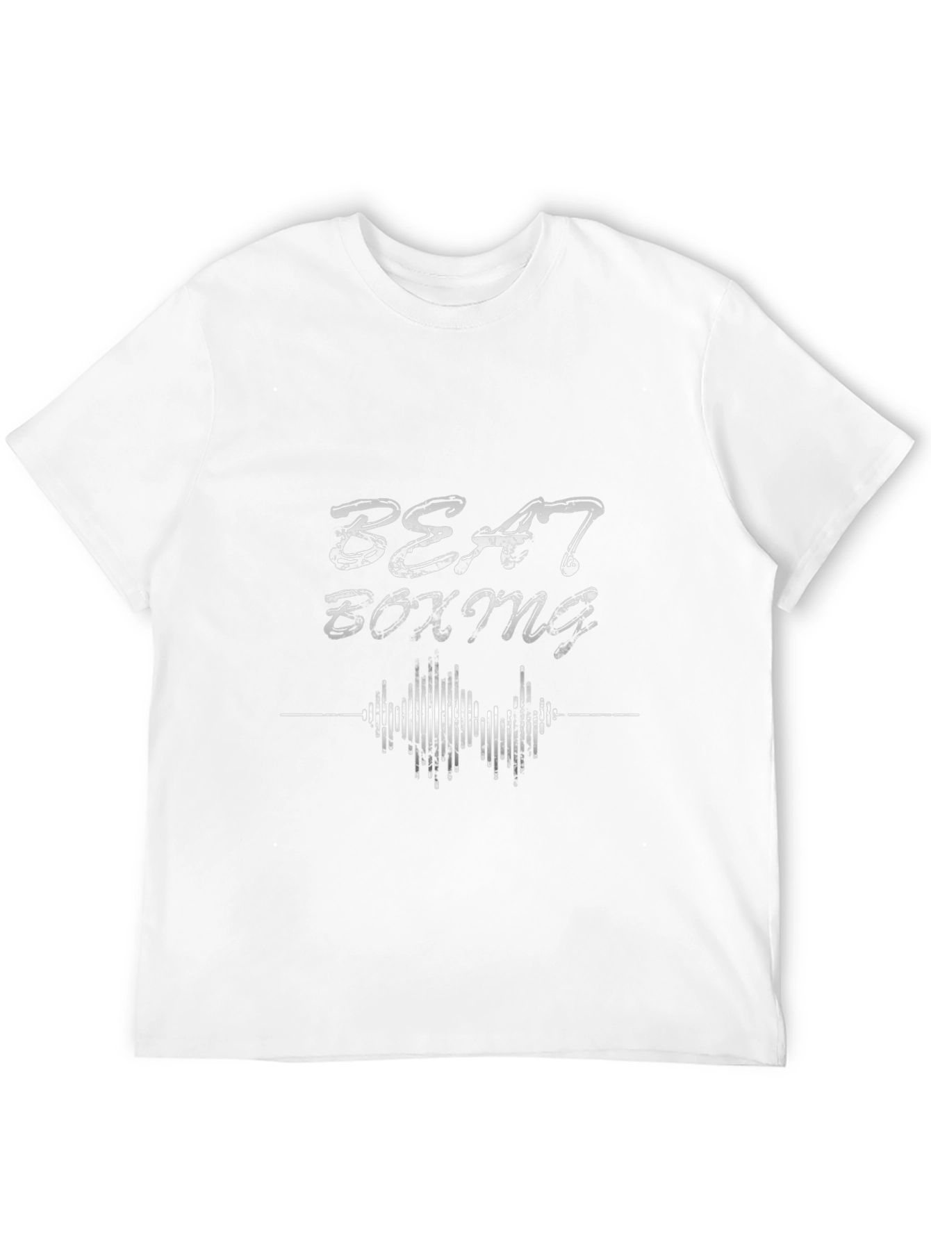Camiseta Negra Estampada Beat Boxing