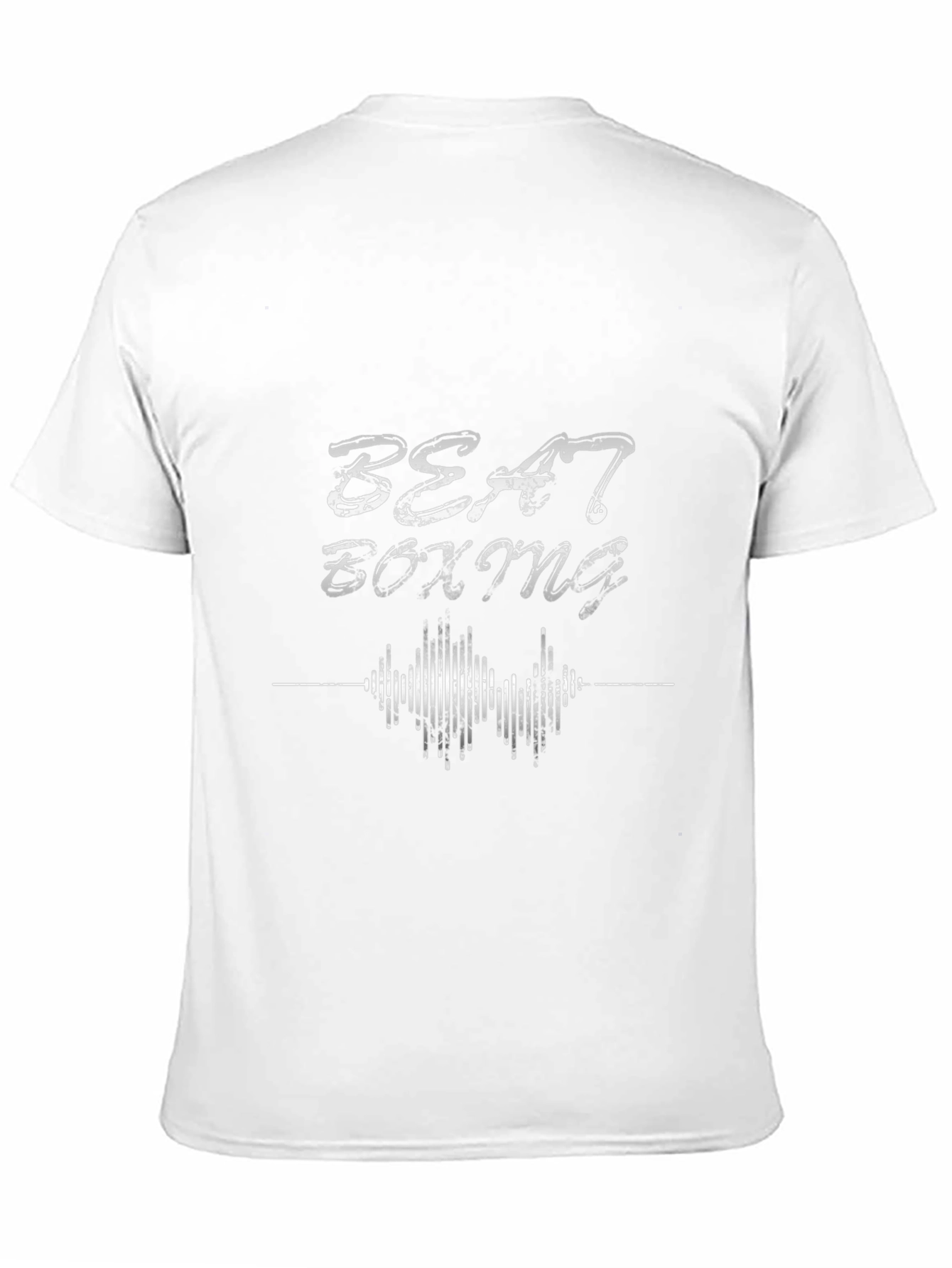 Camiseta Negra Estampada Beat Boxing