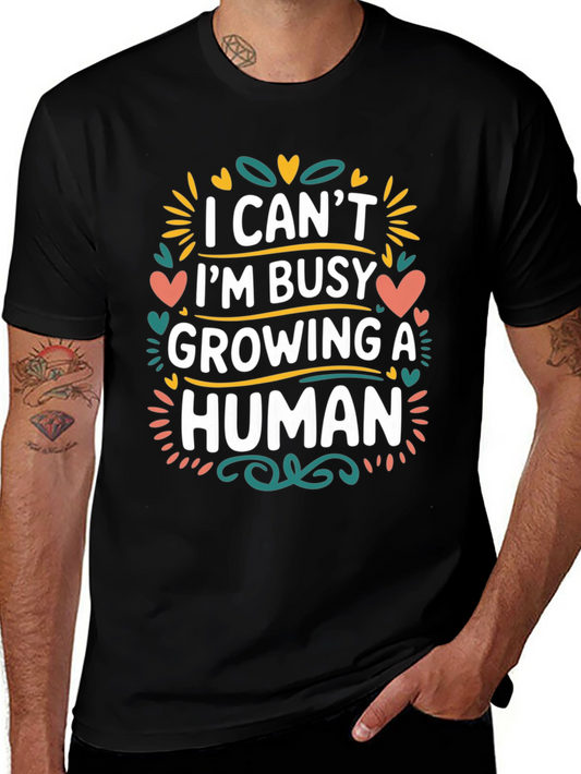 Camiseta Negra: ¡Estoy Ocupado Creando un Humano!