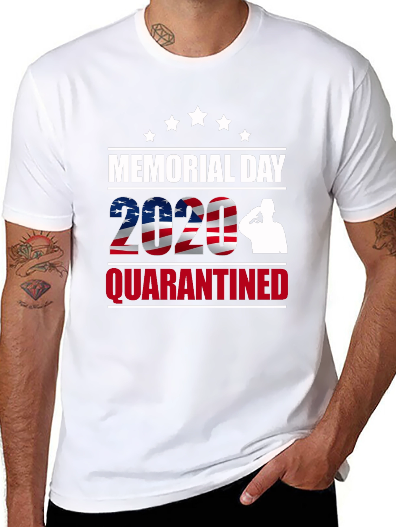Camiseta Memorial Day 2020 Quarantined