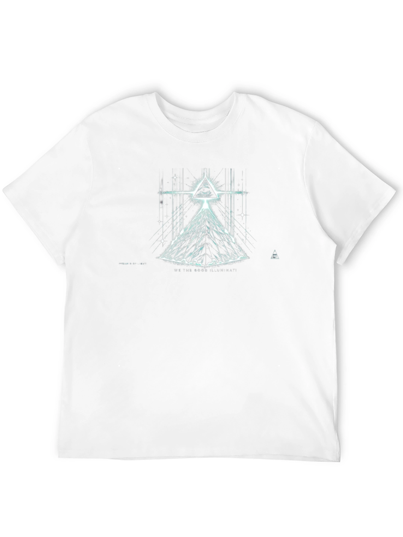Camiseta Negra Illuminati: Visión Cósmica