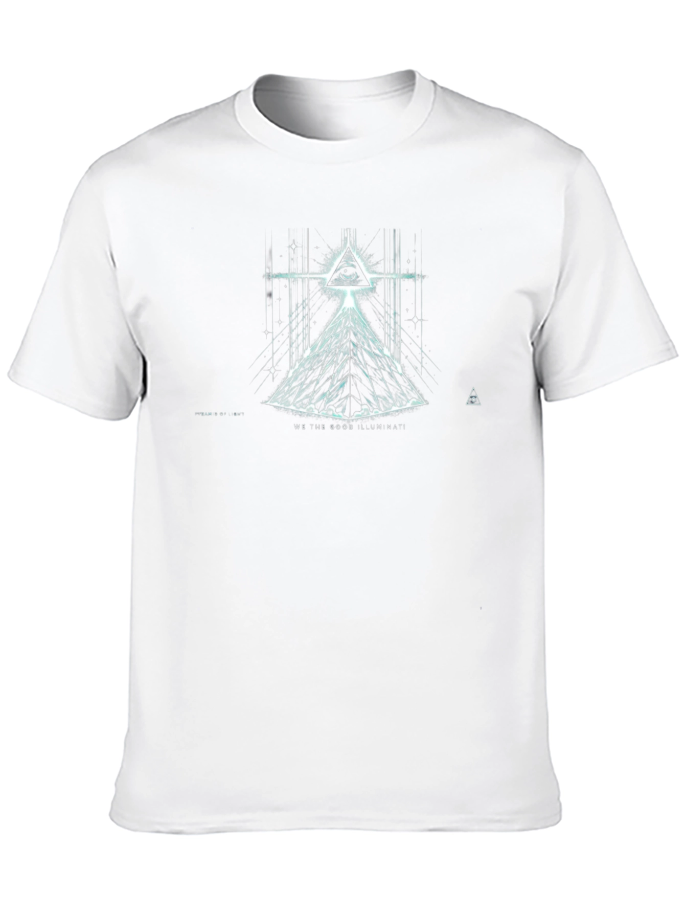 Camiseta Negra Illuminati: Visión Cósmica