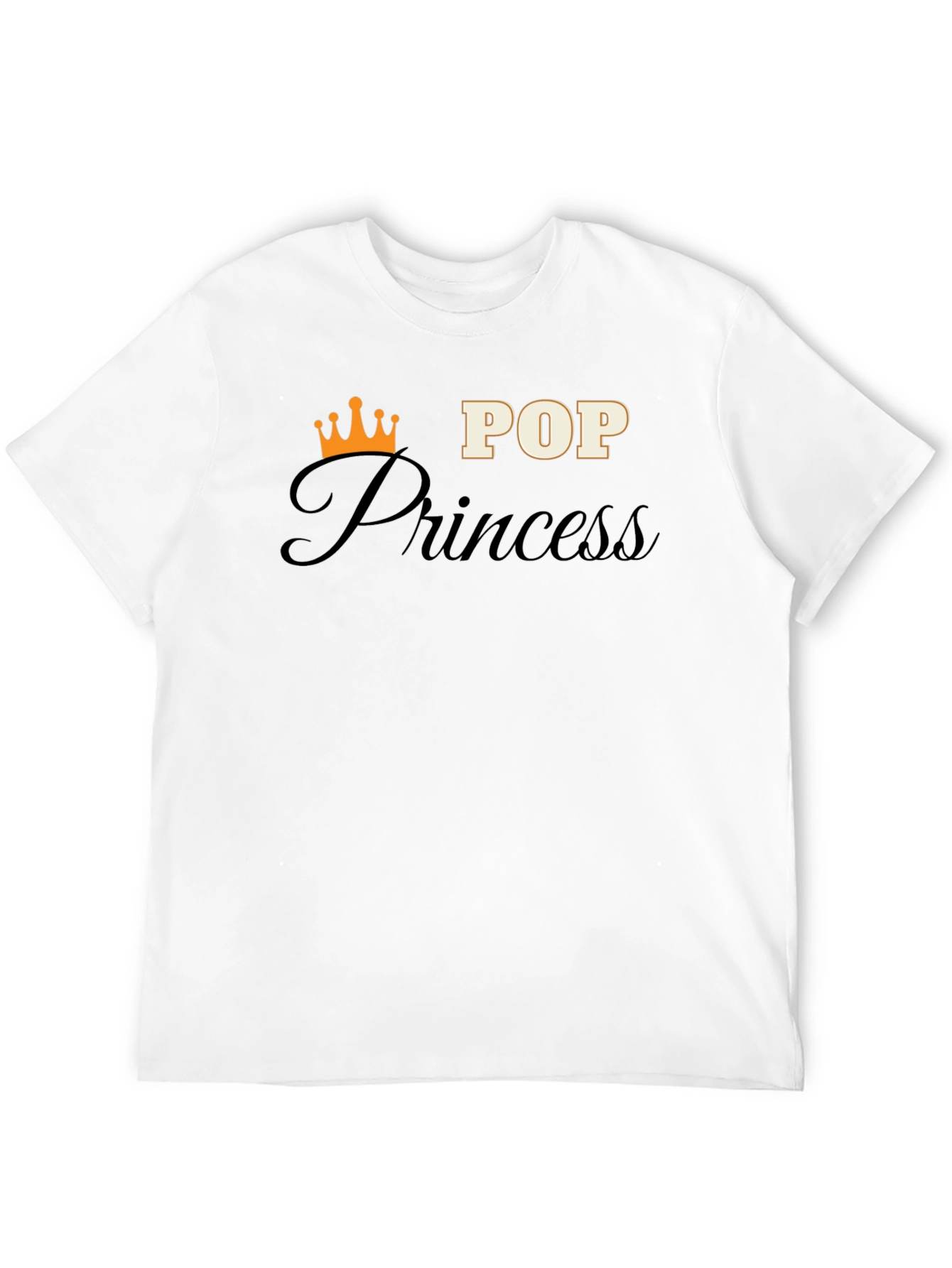 Camiseta Negra Pop Princess para Hombre