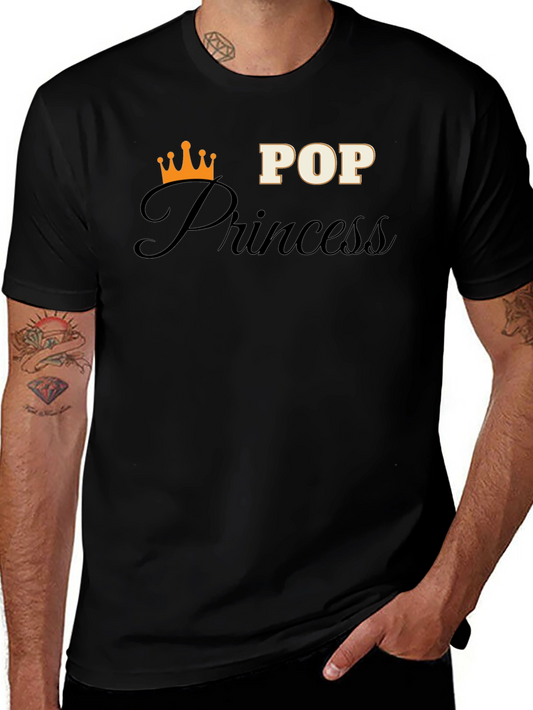 Camiseta Negra Pop Princess para Hombre