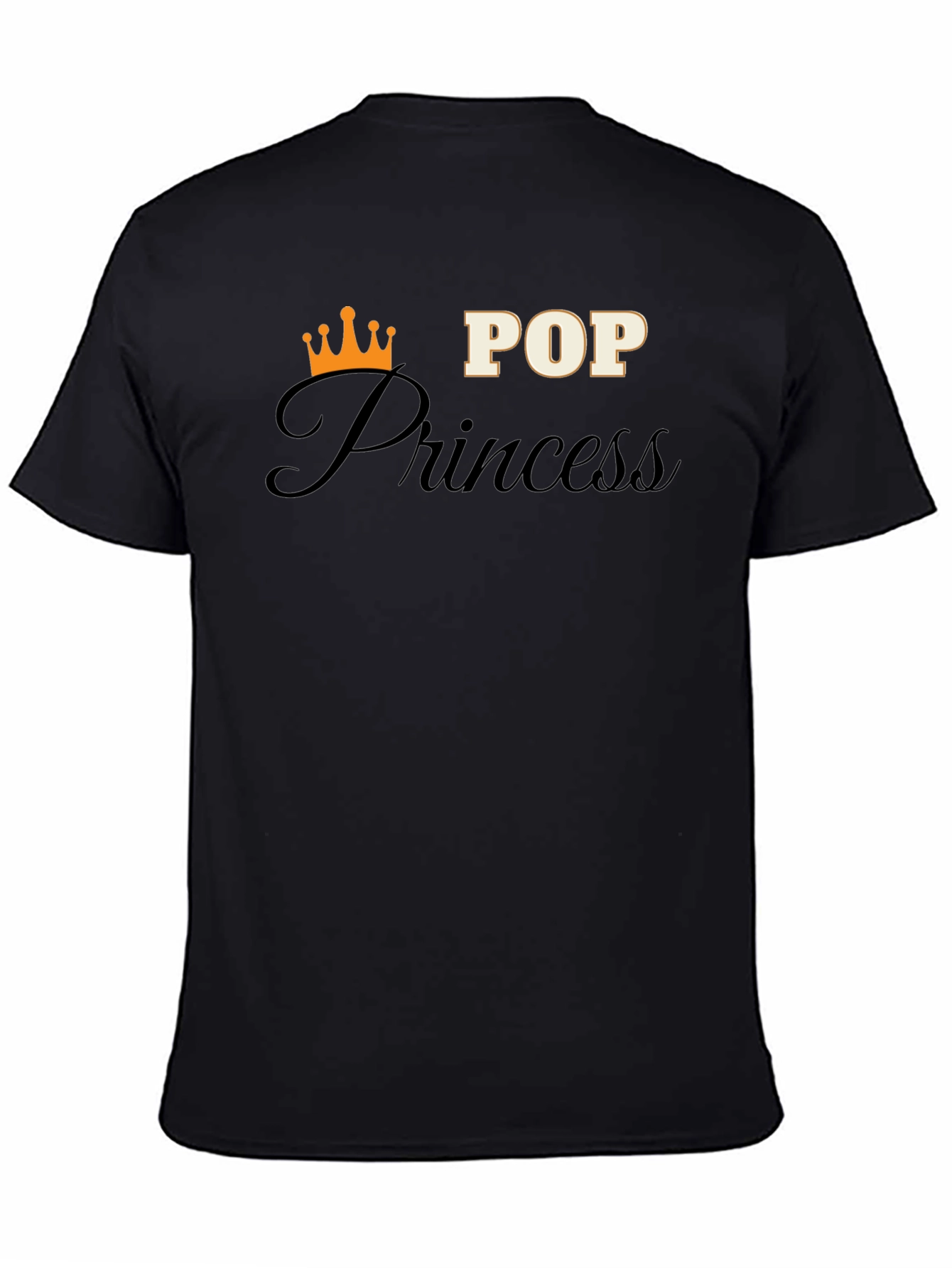 Camiseta Negra Pop Princess para Hombre