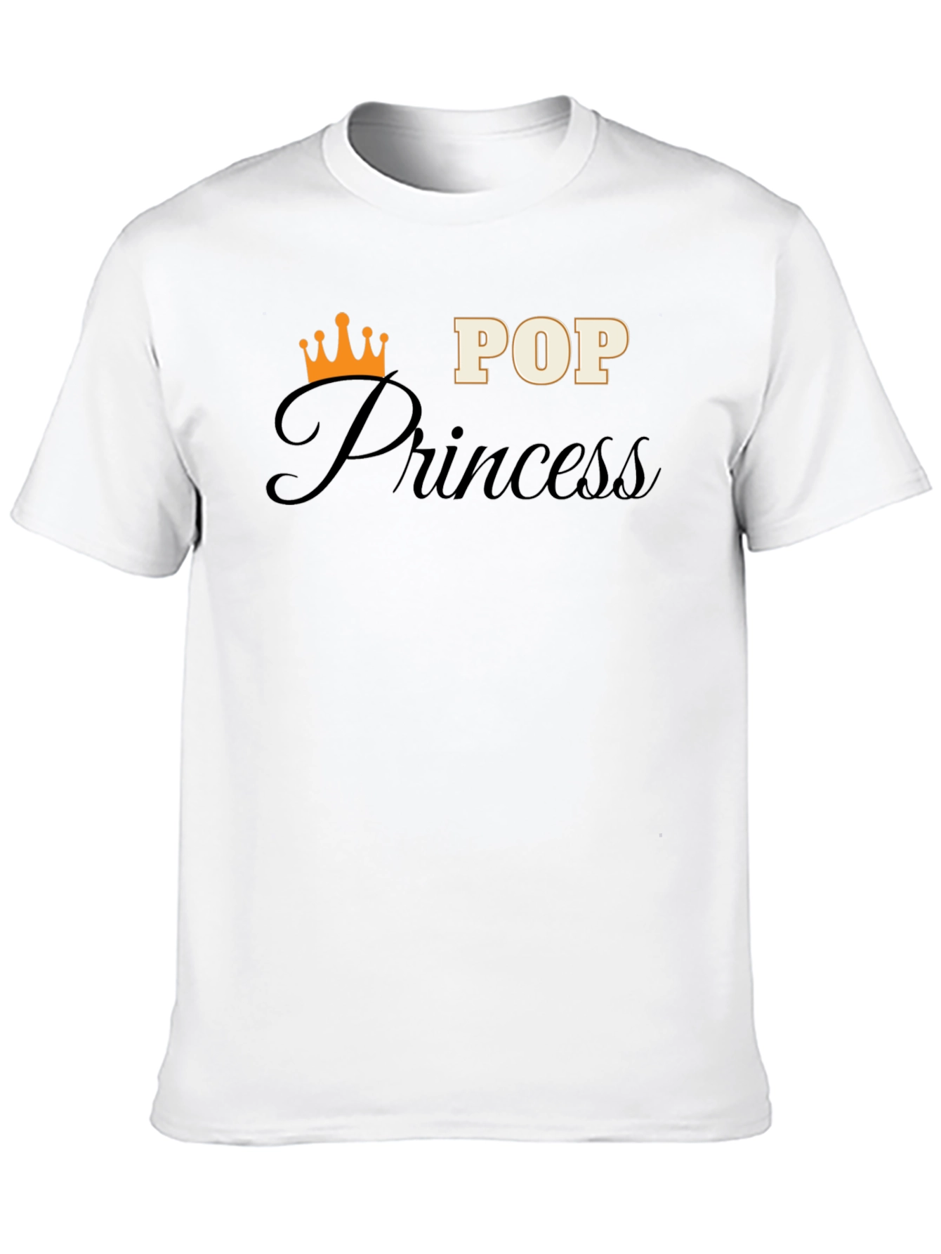 Camiseta Negra Pop Princess para Hombre