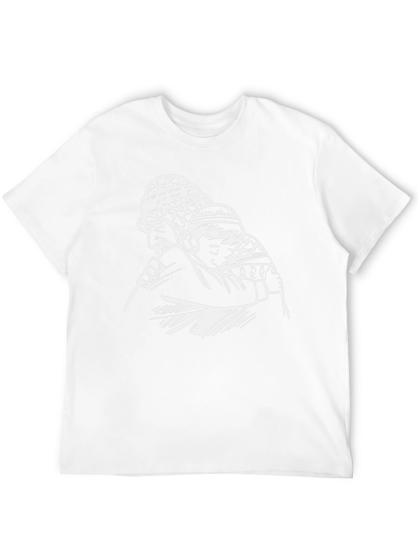 Camiseta Negra con Diseño Abuelo y Nieto