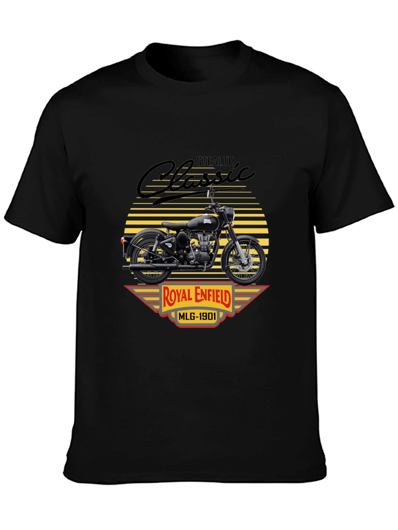 Camiseta Clásica Royal Enfield Stealth MLG-1901