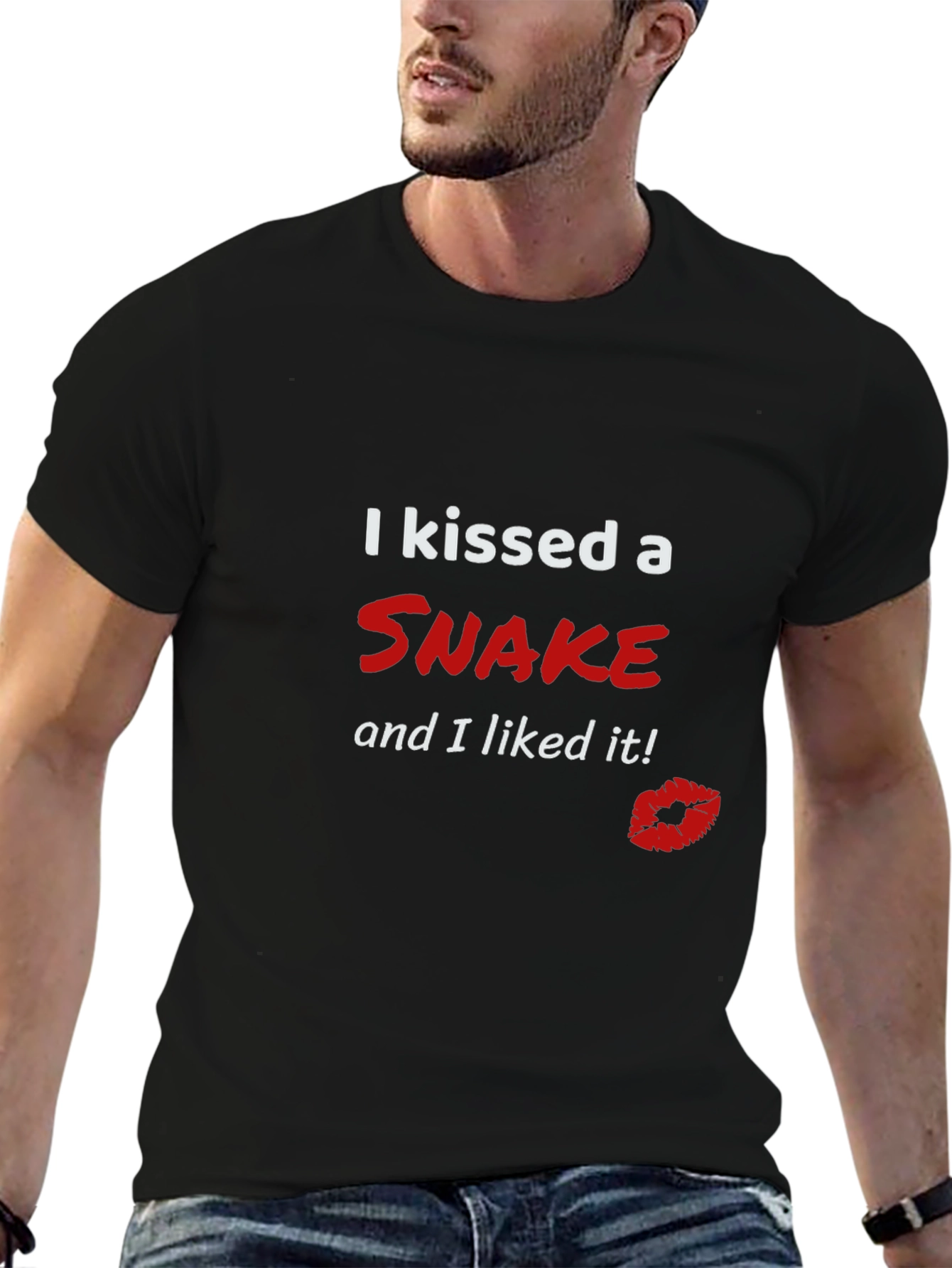 Camiseta Besé a una Serpiente para Hombre