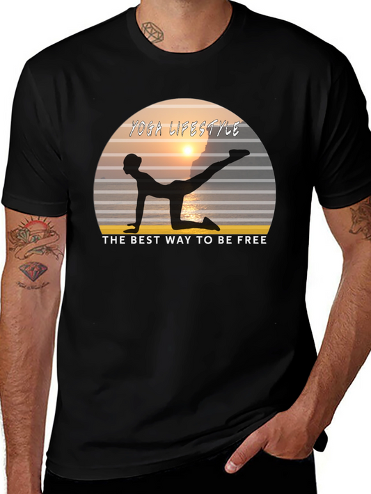 Camiseta Negra Yoga Lifestyle - La Libertad en Movimiento