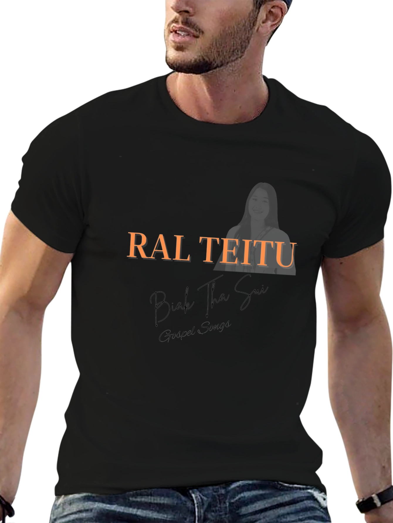 Camiseta Negra Ral Teitu Gospel Songs