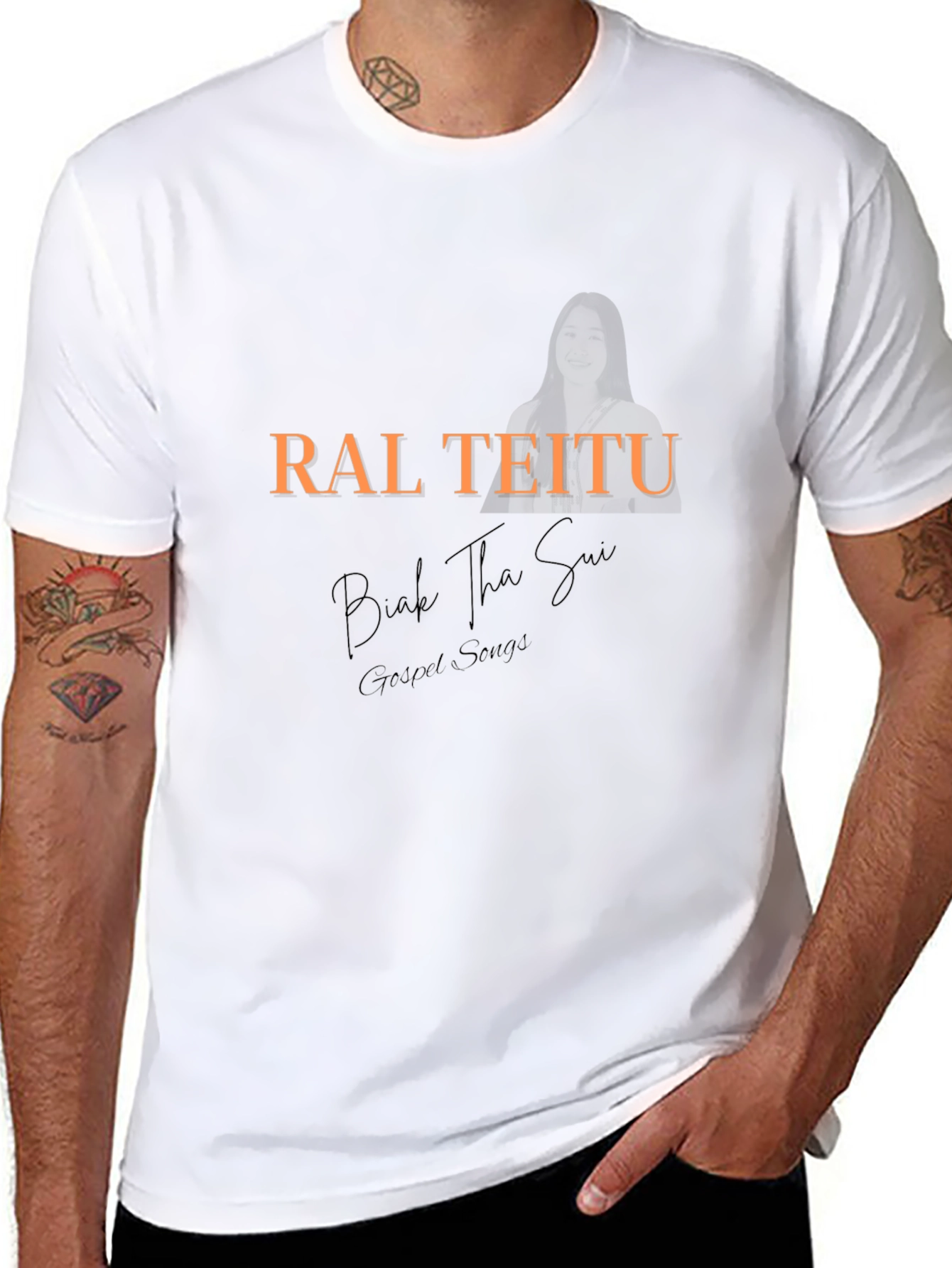 Camiseta Negra Ral Teitu Gospel Songs