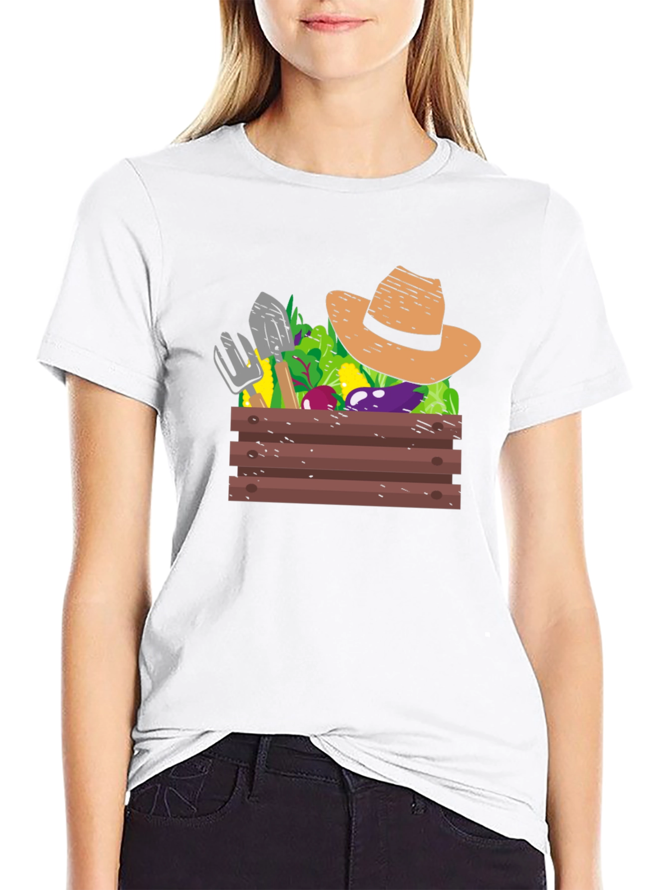 Camiseta Negra Jardinería: Cosecha de Estilo