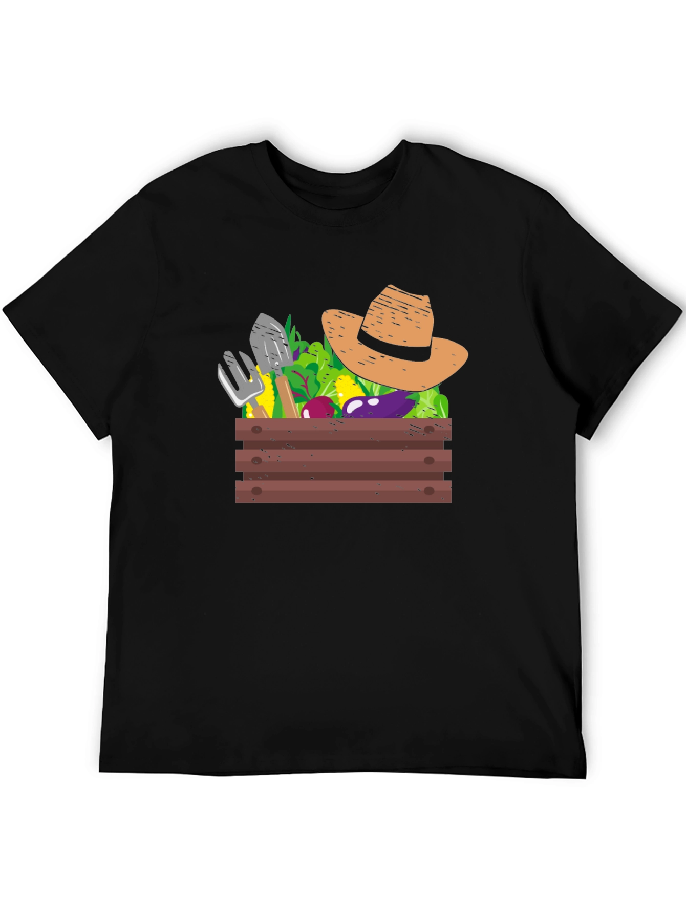 Camiseta Negra Jardinería: Cosecha de Estilo