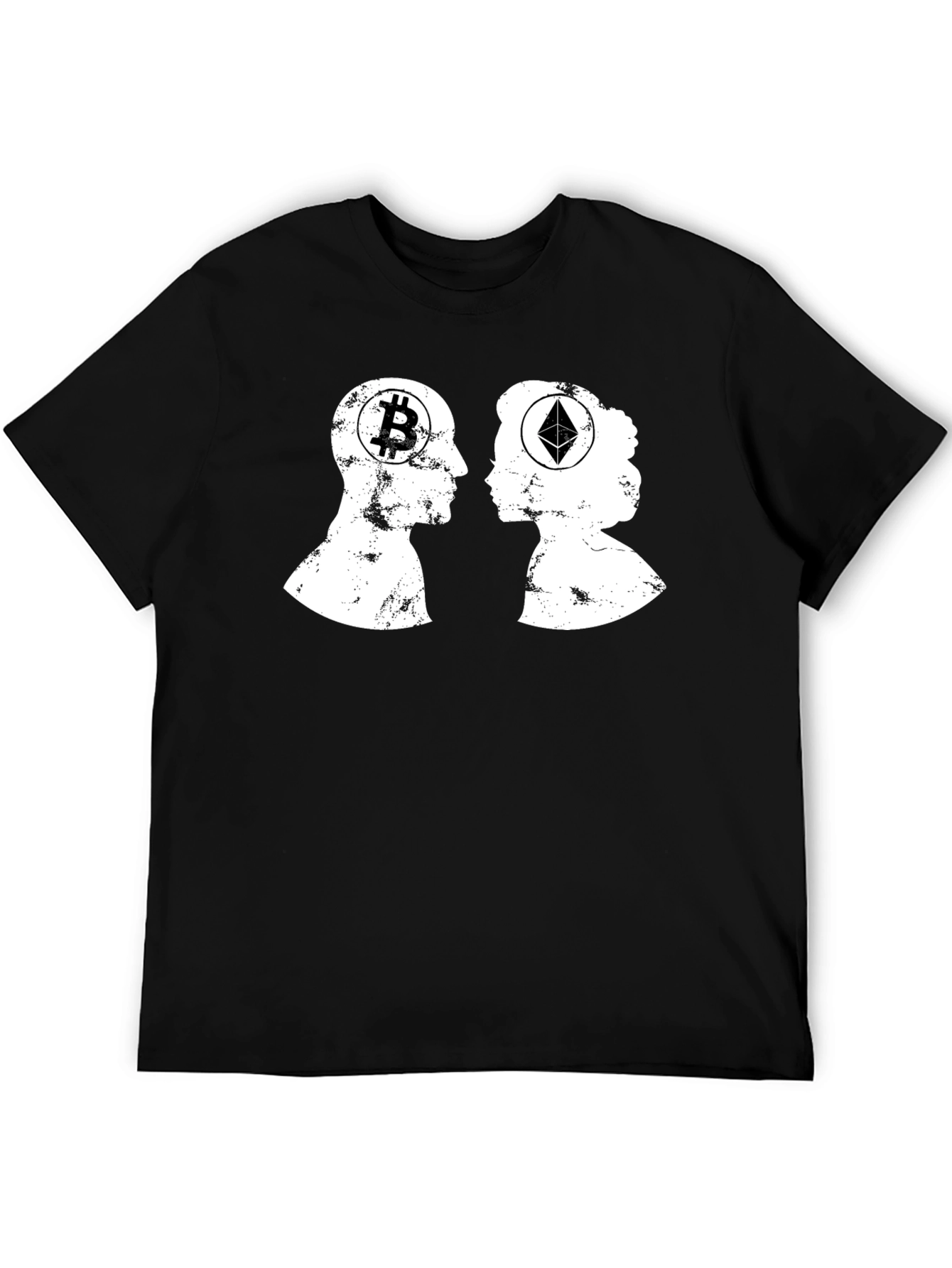 Camiseta Crypto: Bitcoin y Ethereum - Amor Digital