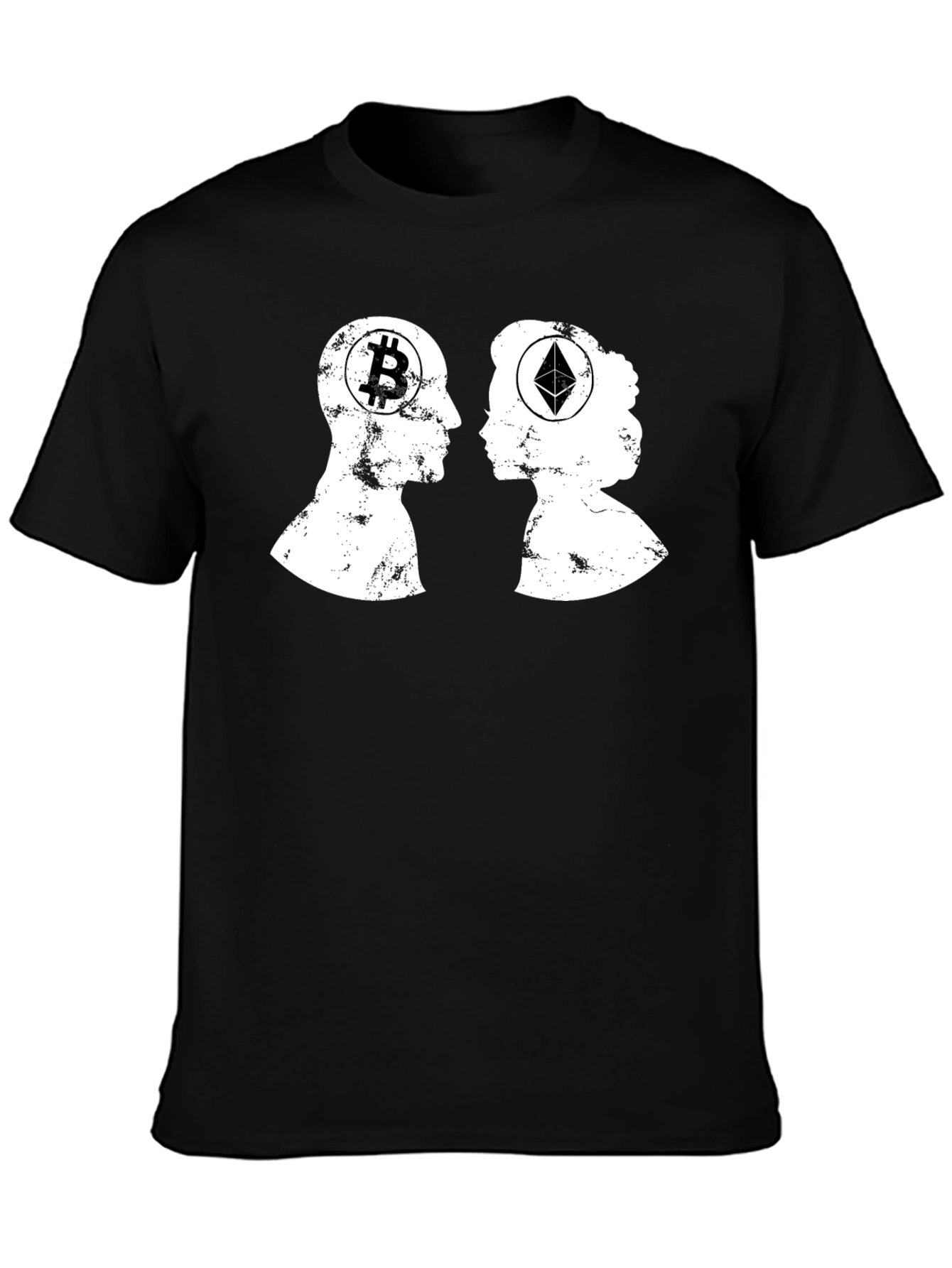 Camiseta Crypto: Bitcoin y Ethereum - Amor Digital
