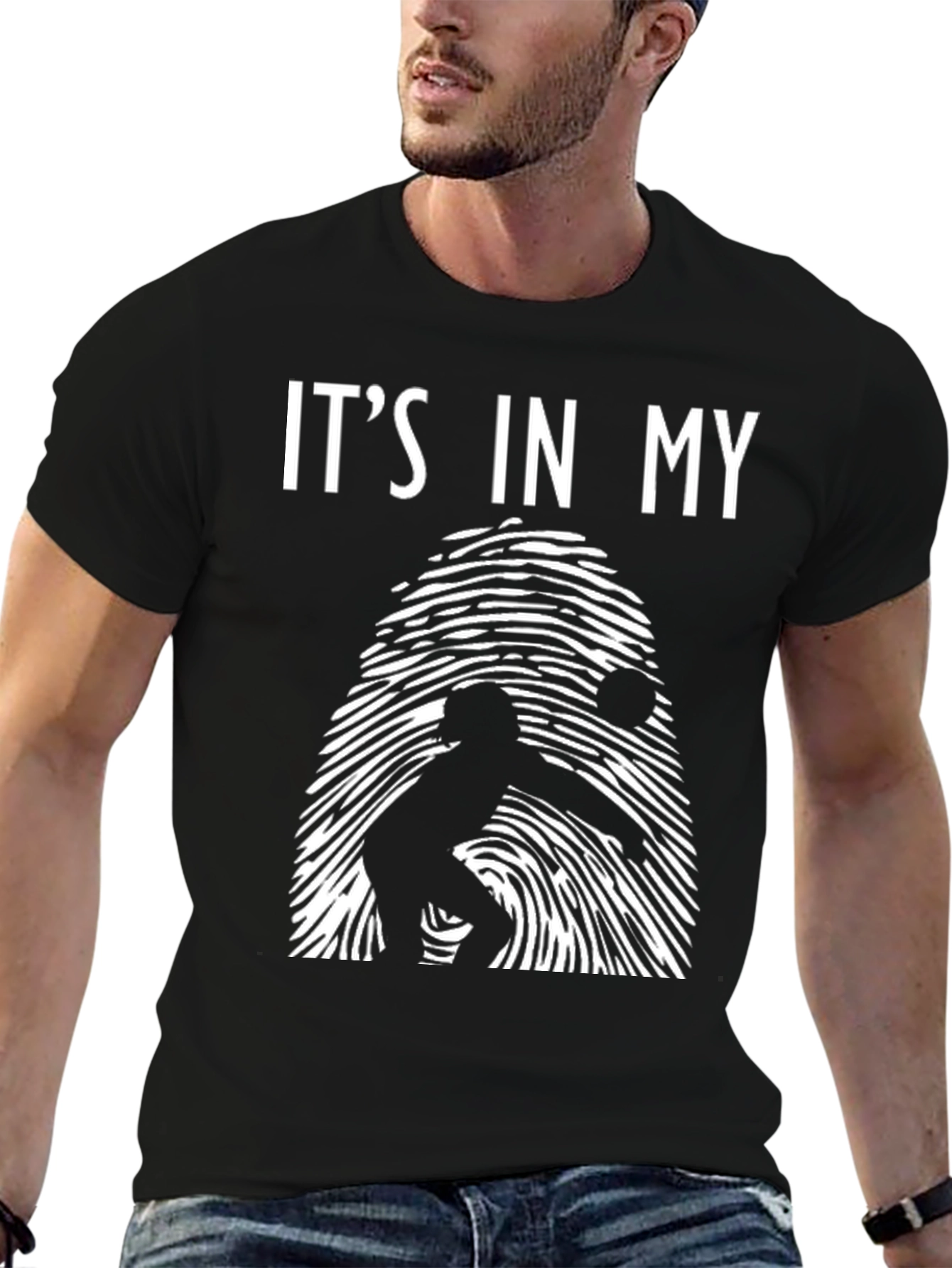 Camiseta Negra: Es en mi ADN - Voleibol