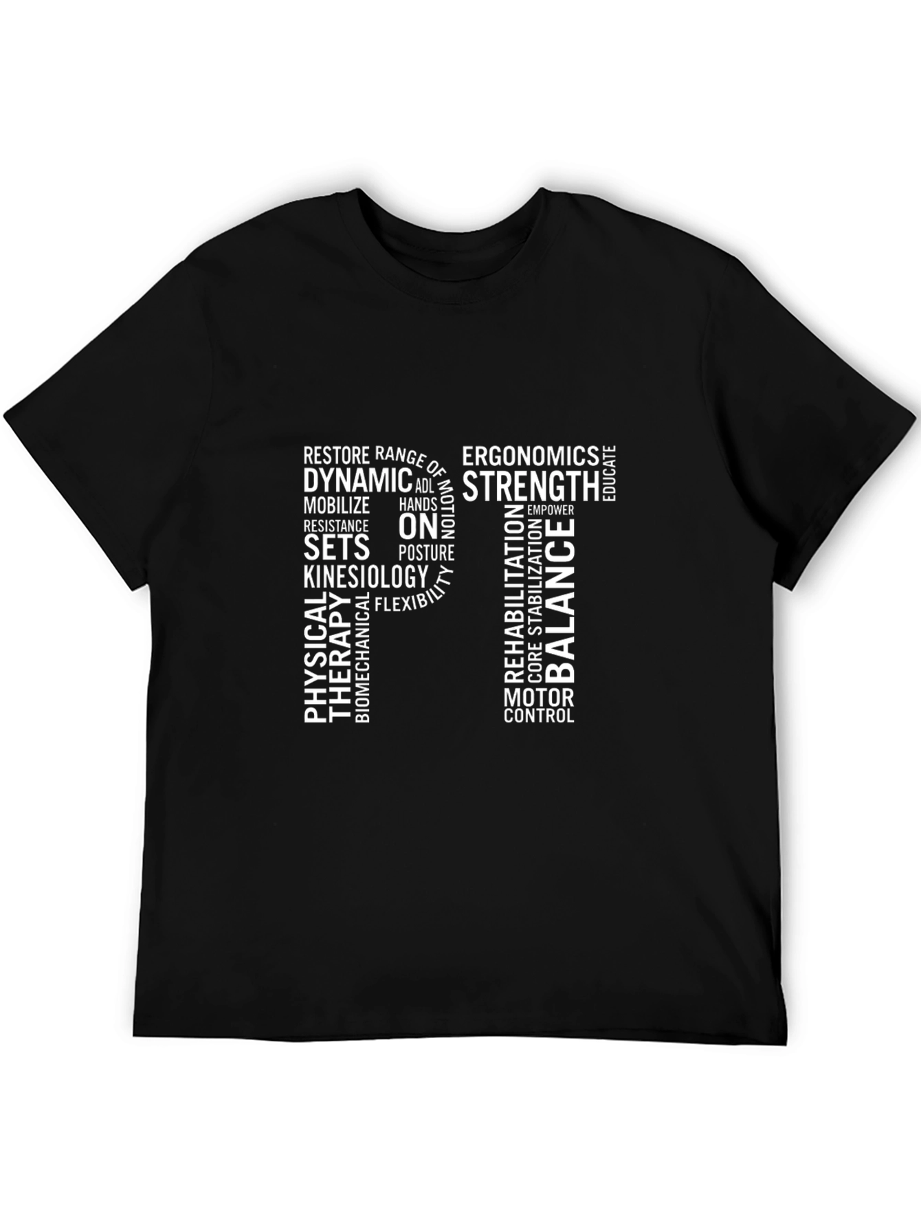 Camiseta Negra PT Fisioterapia