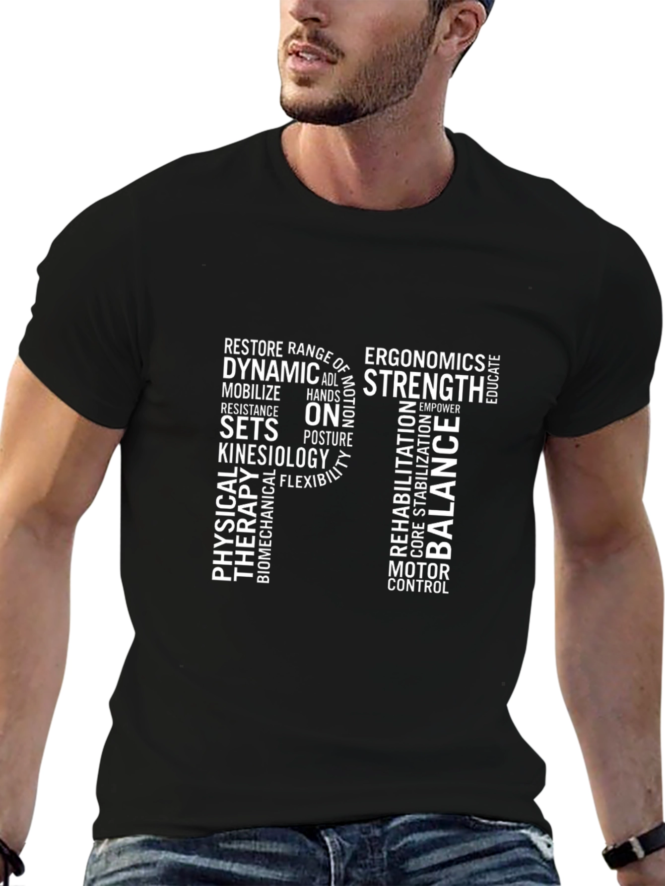 Camiseta Negra PT Fisioterapia