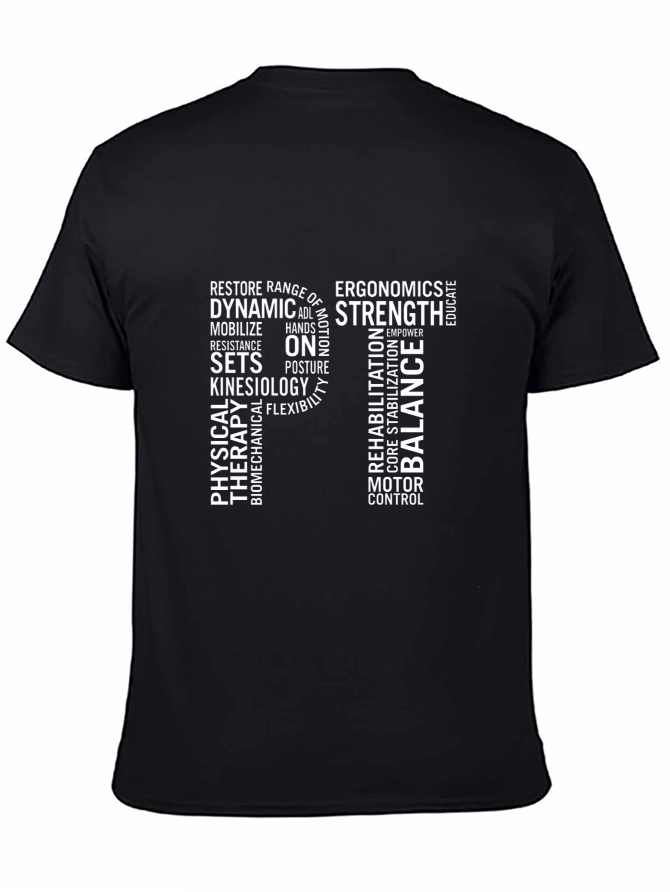 Camiseta Negra PT Fisioterapia