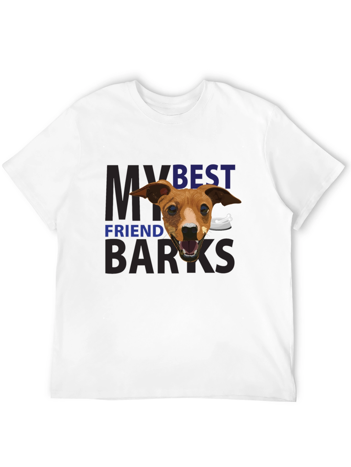 Camiseta Negra Mi Mejor Amigo Ladra