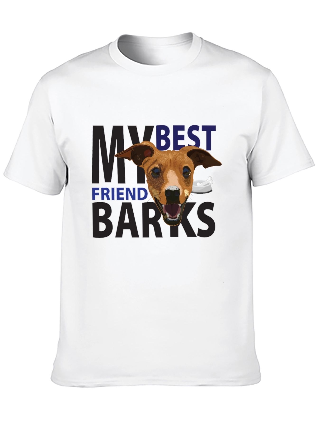 Camiseta Negra Mi Mejor Amigo Ladra